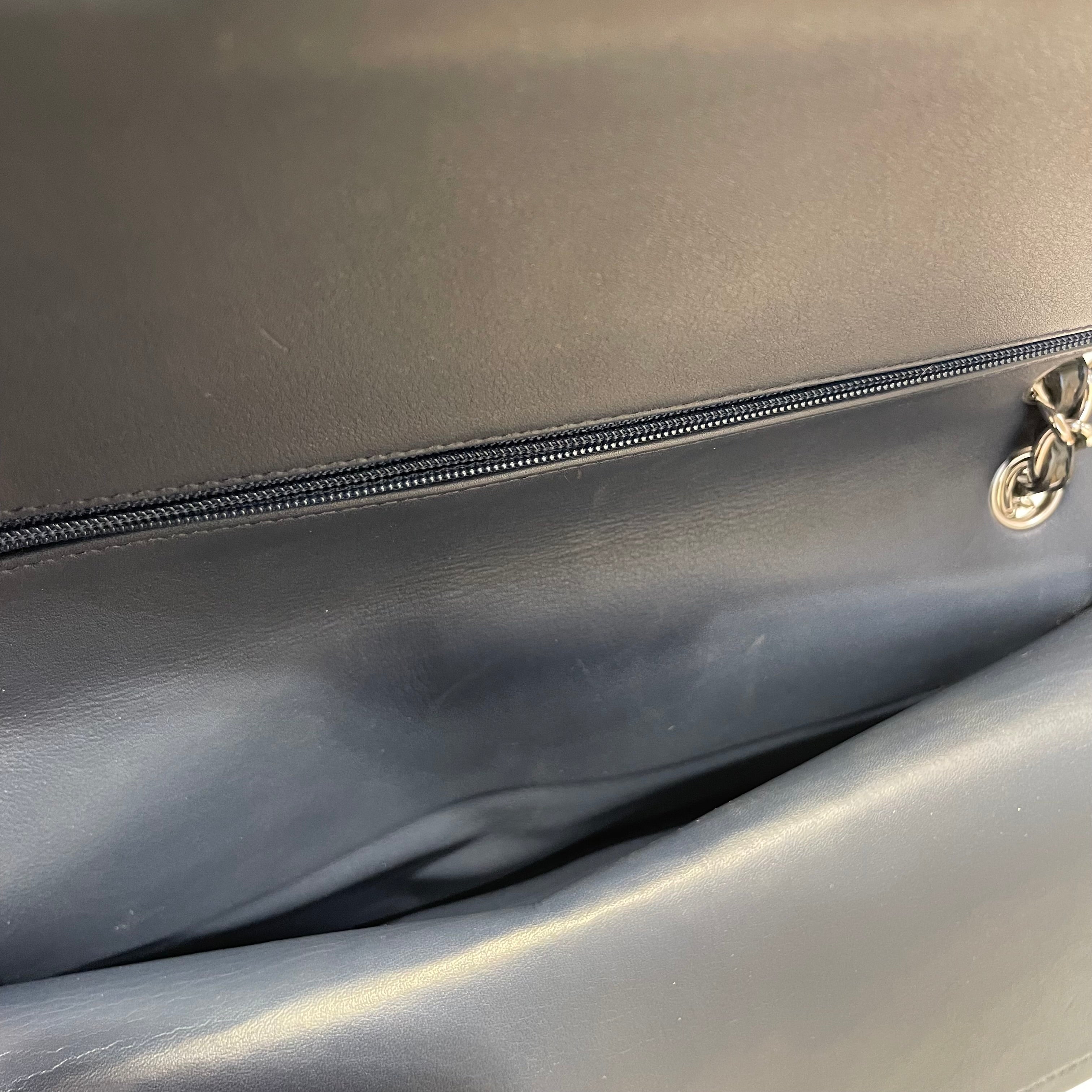CHANEL/Hand Bag/Leather/GRN/classic/silver-tone logo view 11