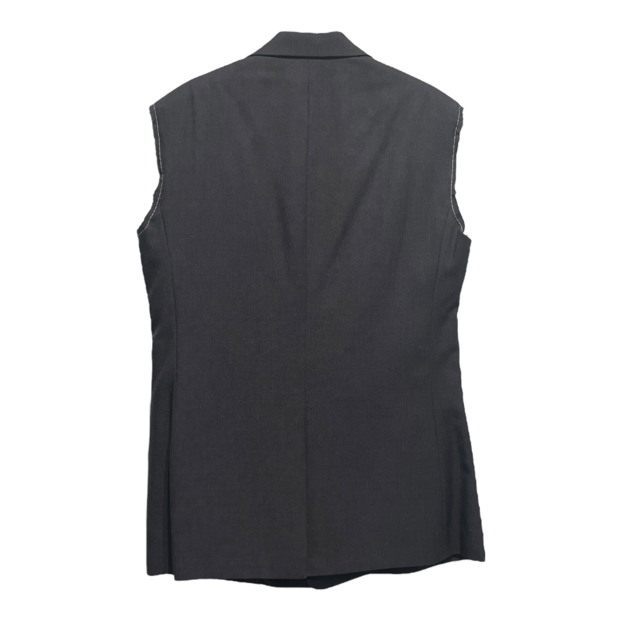 RAF SIMONS/Coat/46/Wool/BRW/SS20 SLEEVELESS BLAZER view 2