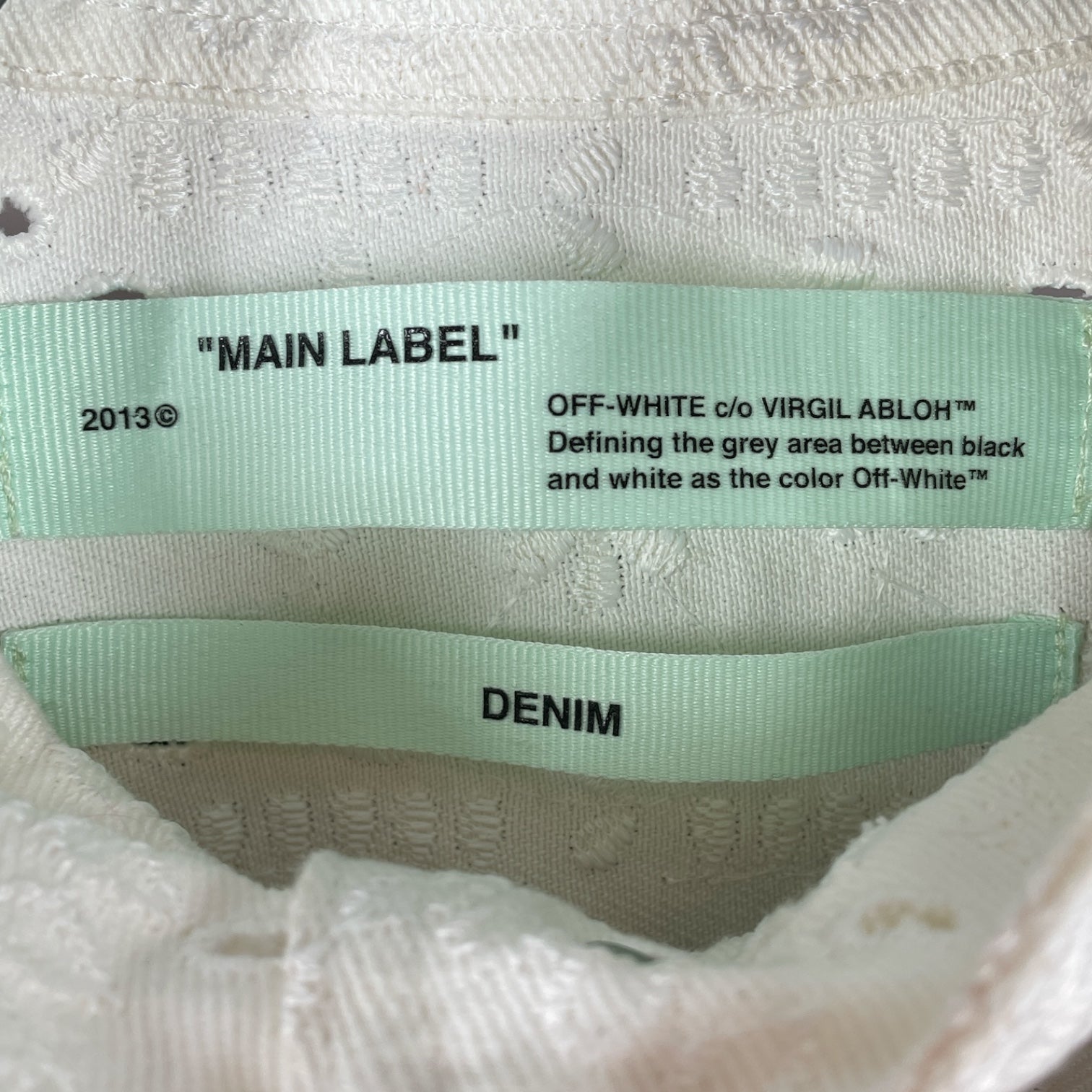 OFF-WHITE/Military Jkt/38/Cotton/WHT/EMBROIDERD LACE TWLL FIELD JKT view 3