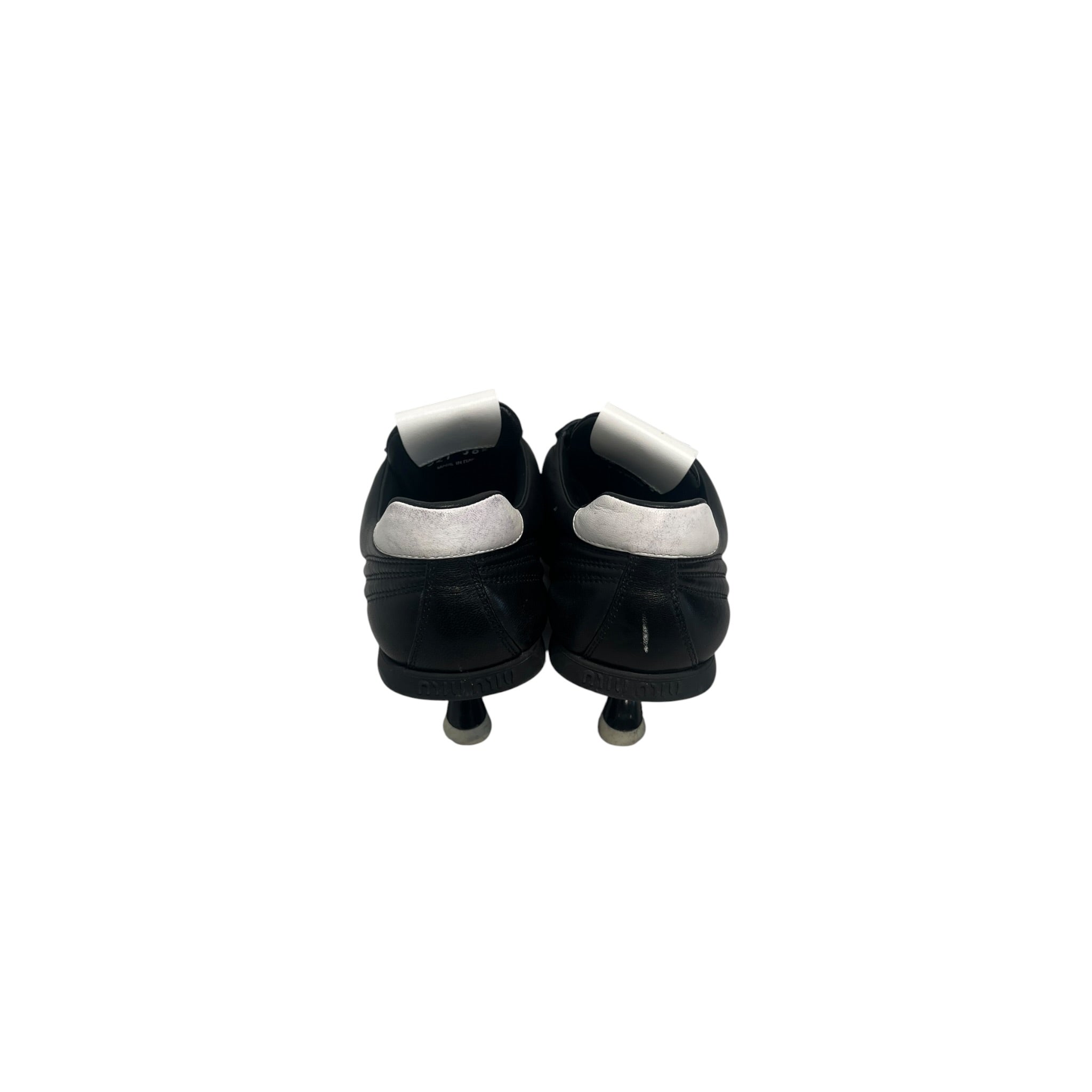 MIU MIU/Heels/EU 36.5/Leather/BLK/NAPPA POINTED TOE QUILTED view 3
