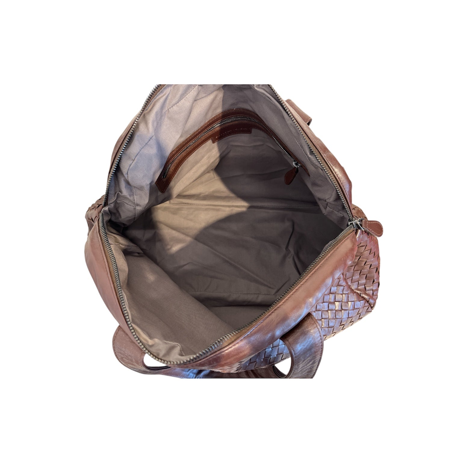 BOTTEGA VENETA/Hand Bag/Leather/BRW/intrecciato top handle bag view 3