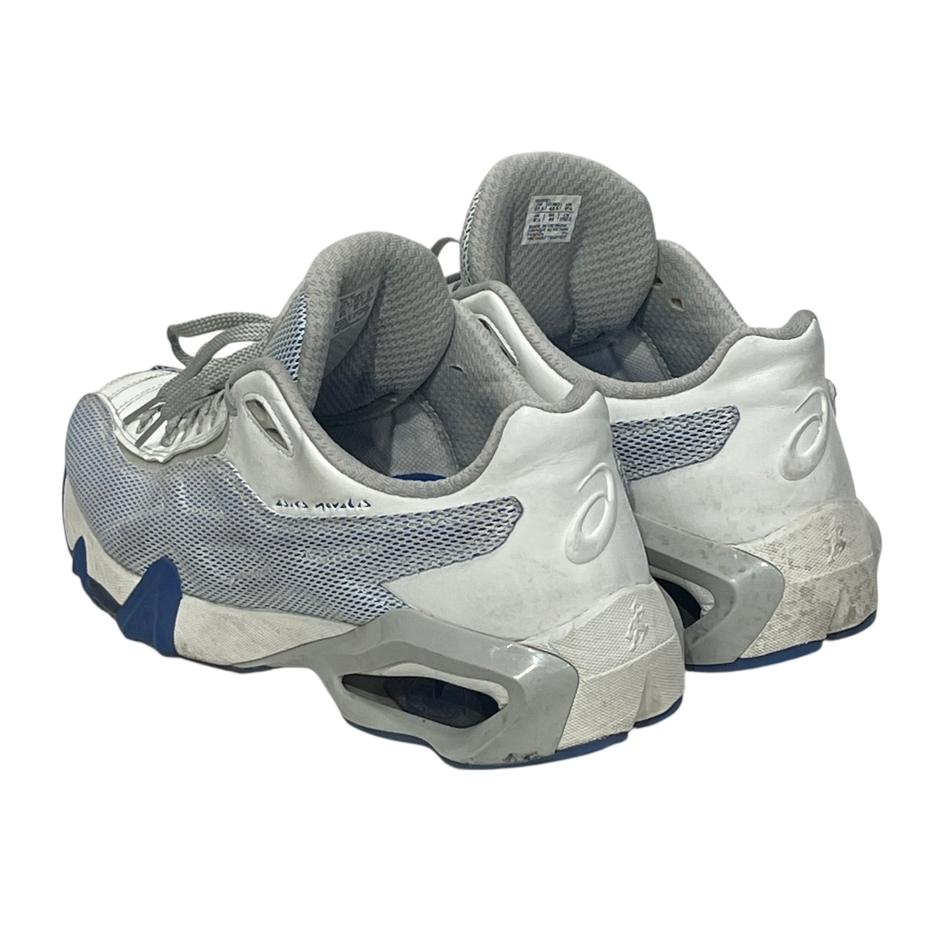 ASICS/Kiko Kostadinov/Low-Sneakers/EU 43.5/Cotton/GRY/BLUE DETAILS view 2