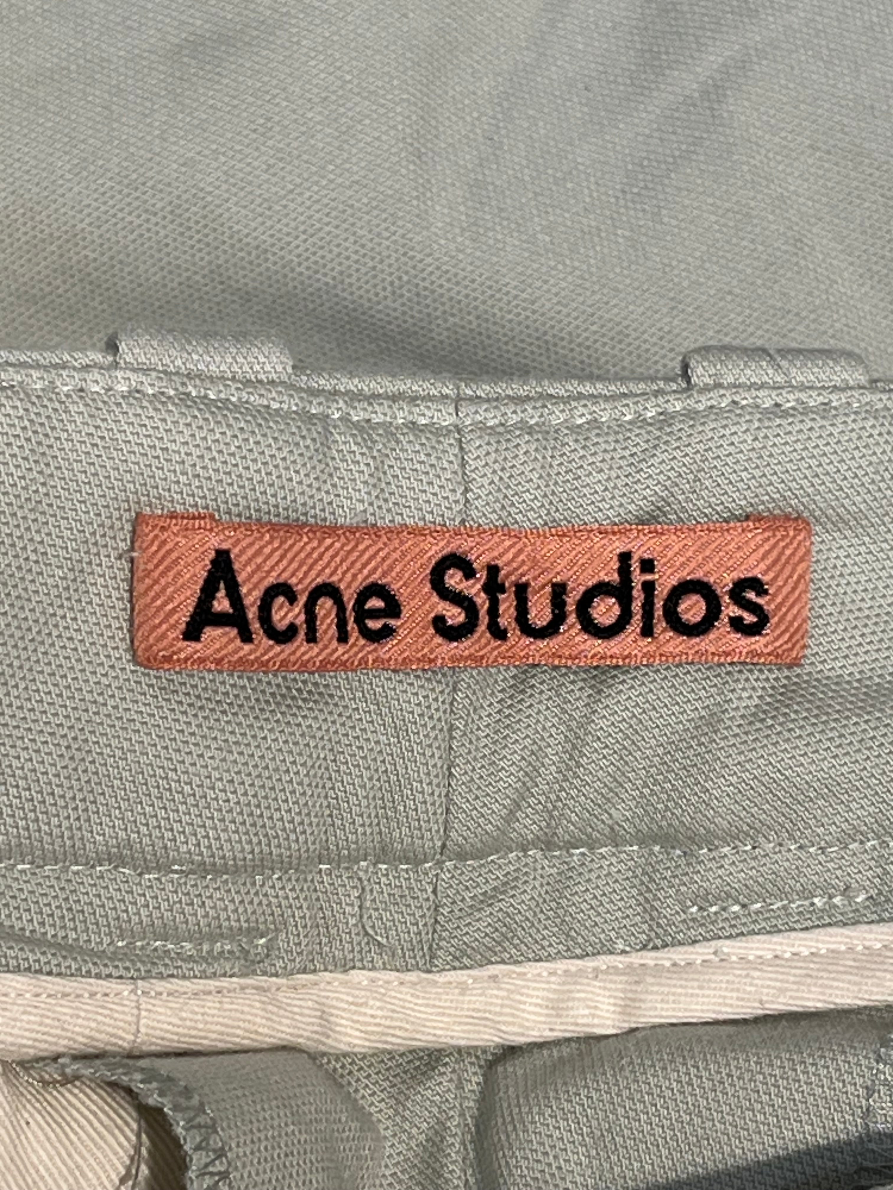 Acne Studios/Pants/50/Cotton/GRN/LIGHT BLUE GREEN view 3