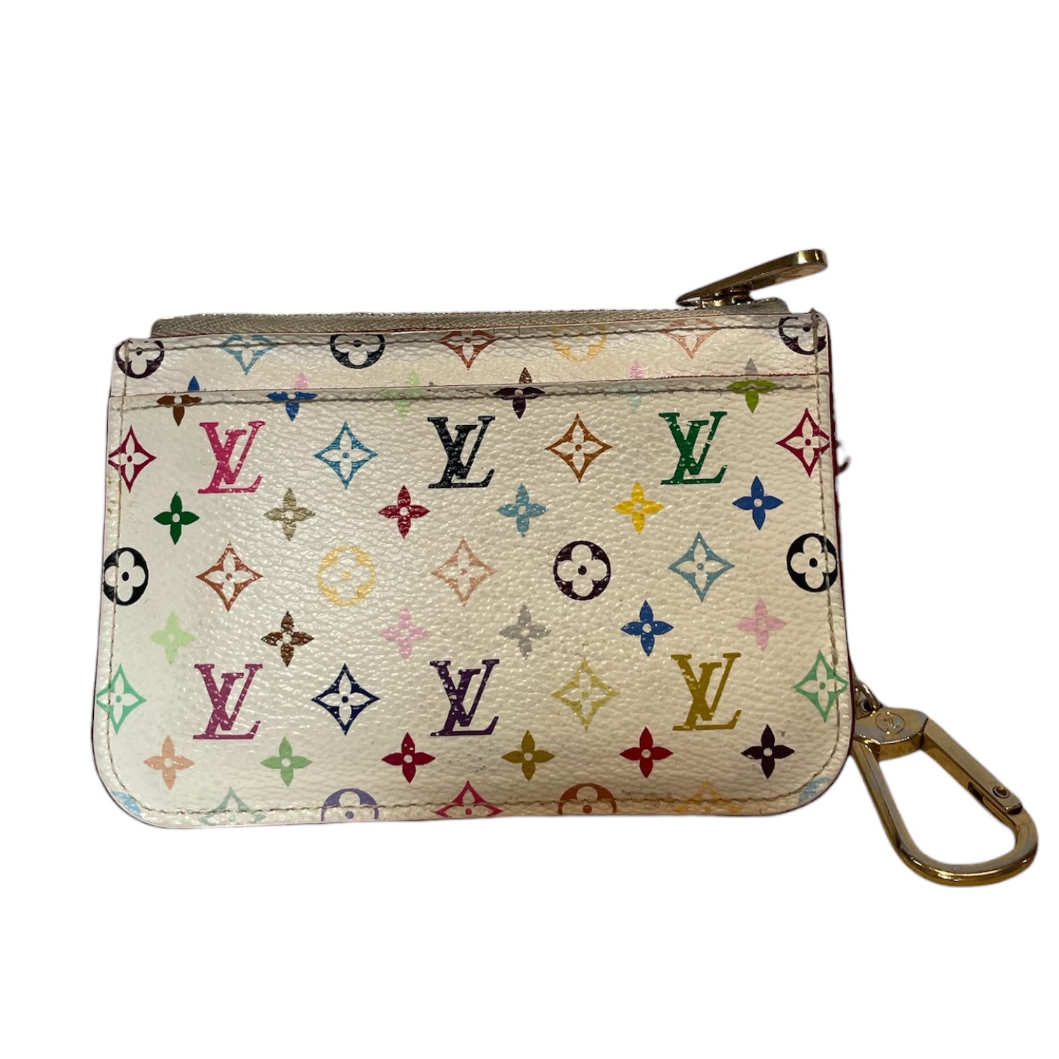 LOUIS VUITTON/Pouch/Monogram/WHT/takashi murakami view 2
