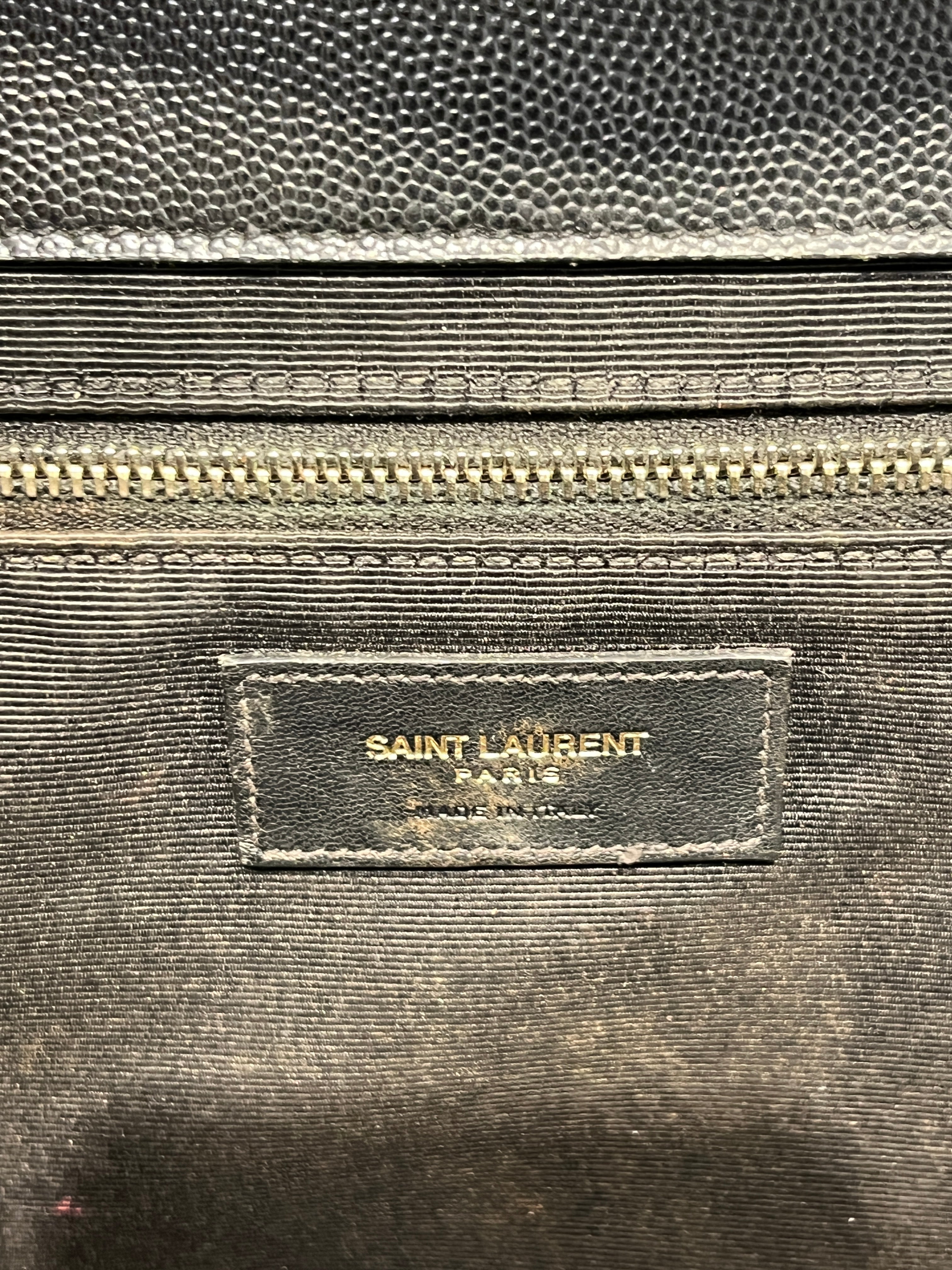YVES SAINT LAURENT/Tote Bag/Leather/BLK/CHEVRONCAVIARLEATHERDVL354 view 5