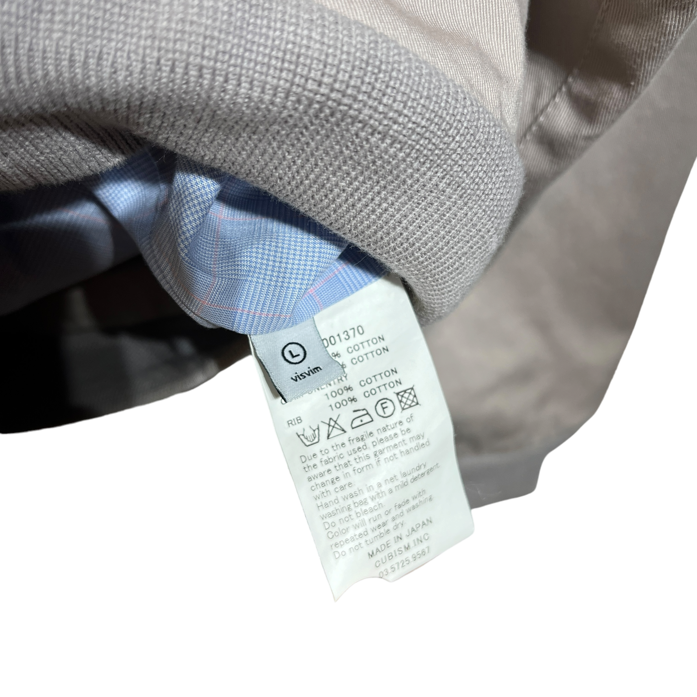 visvim/Tailored Jkt/L/Cotton/GRY/Yoke Detail view 3
