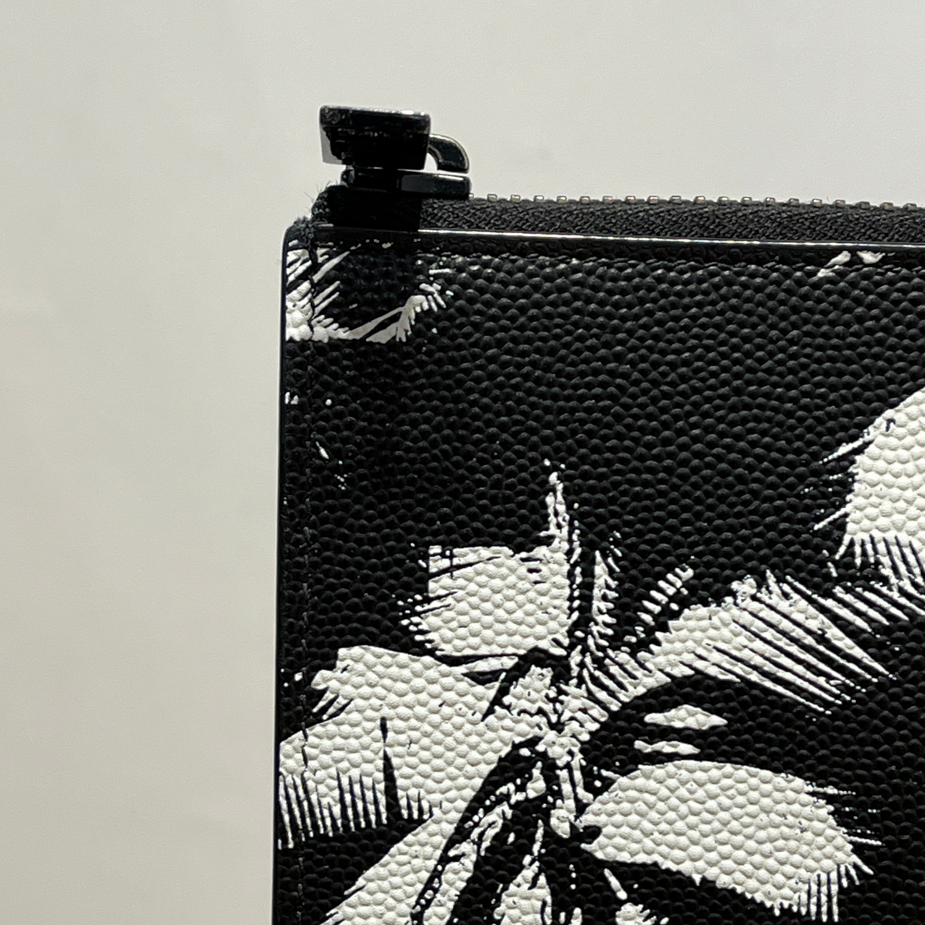 SAINT LAURENT/Clutch Bag/Graphic/Leather/BLK/PALM TREE GRAPHIC view 7