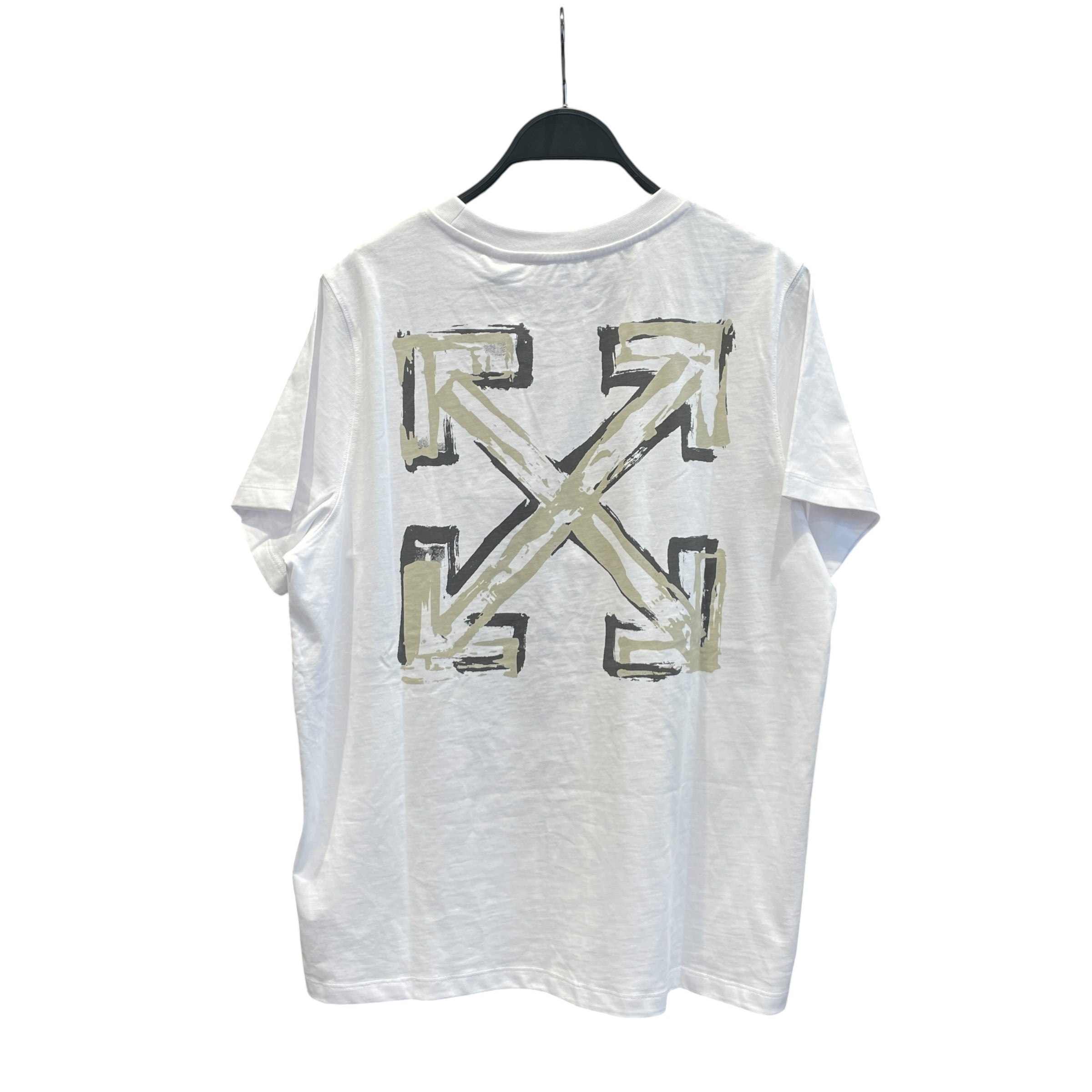 OFF-WHITE/T-Shirt/L/Cotton/WHT/OFF WHITE SPRAY ARROW view 2