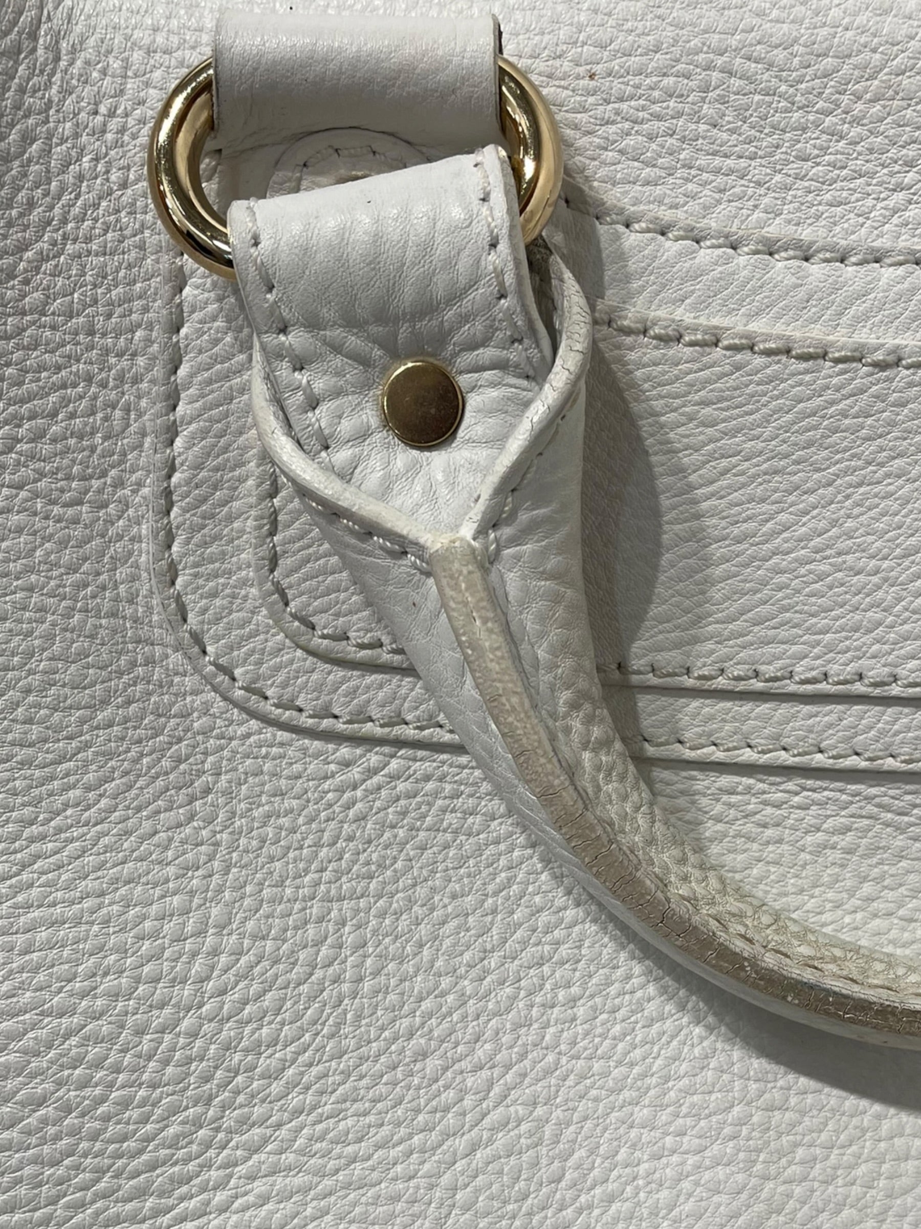 CELINE/Bag/Leather/WHT/BOOGIE BAG GLD HARDWARE view 8