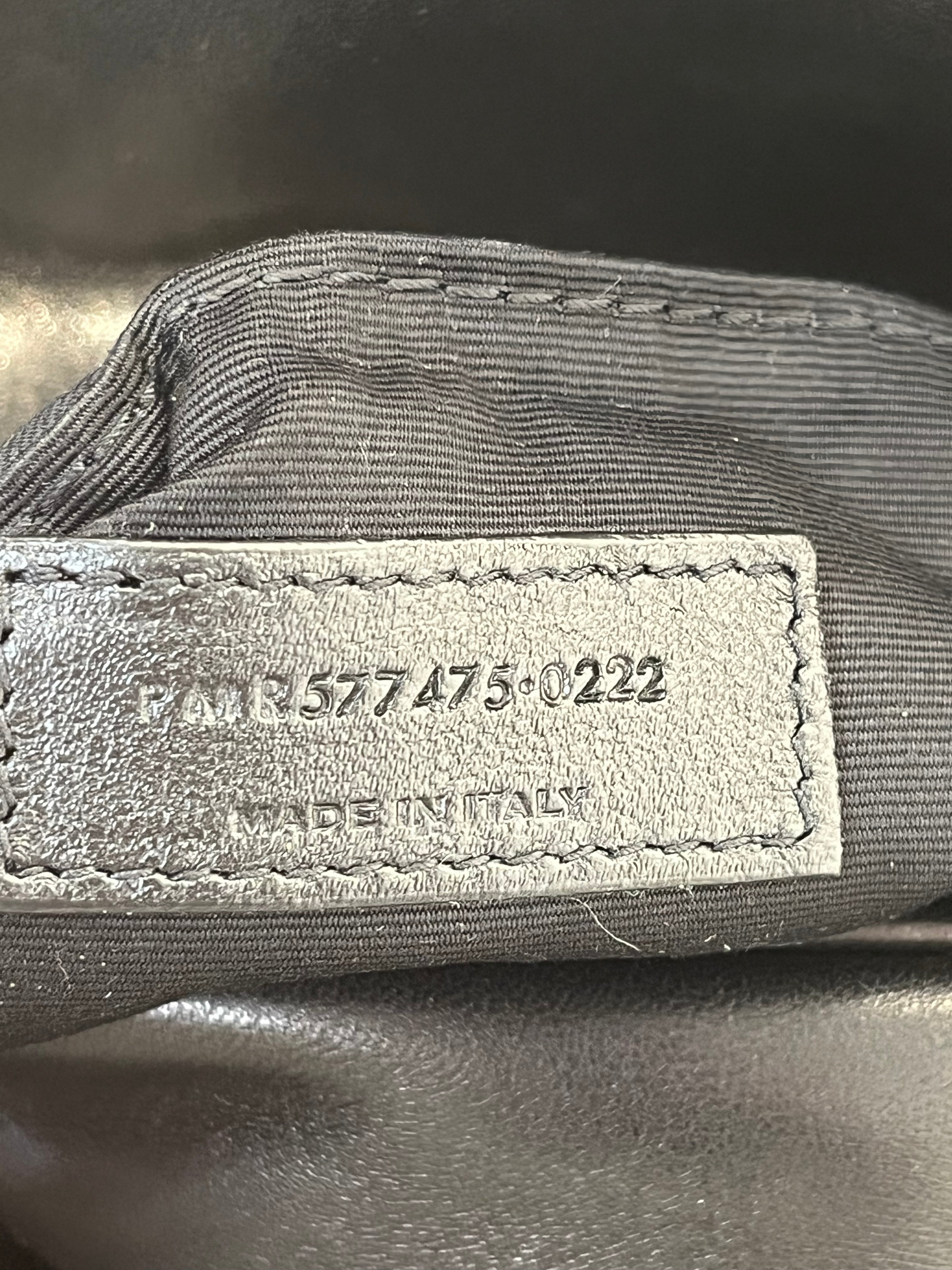 YVES SAINT LAURENT/Bag/Lambskin/BLK/LRGE MONO LOULOU PUFFER view 9