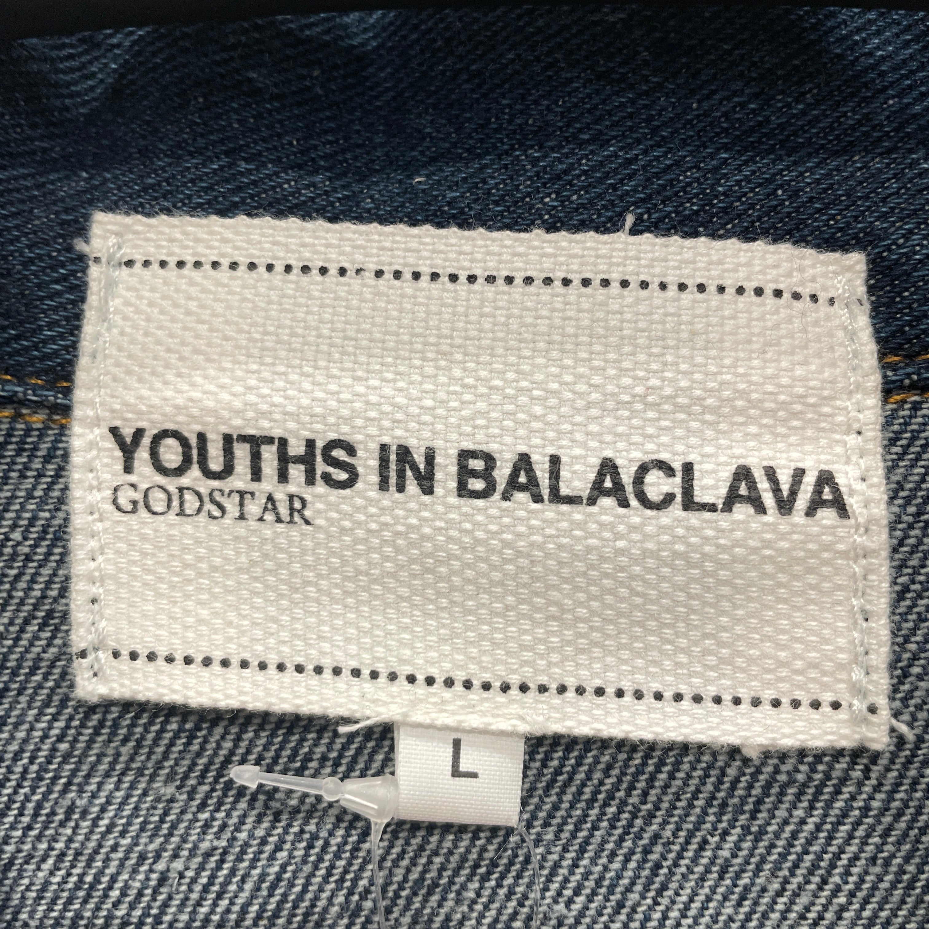 YOUTHS IN BALACLAVA/Denim Jkt/L/Denim/BLU/"GODSTAR" embroidered view 4