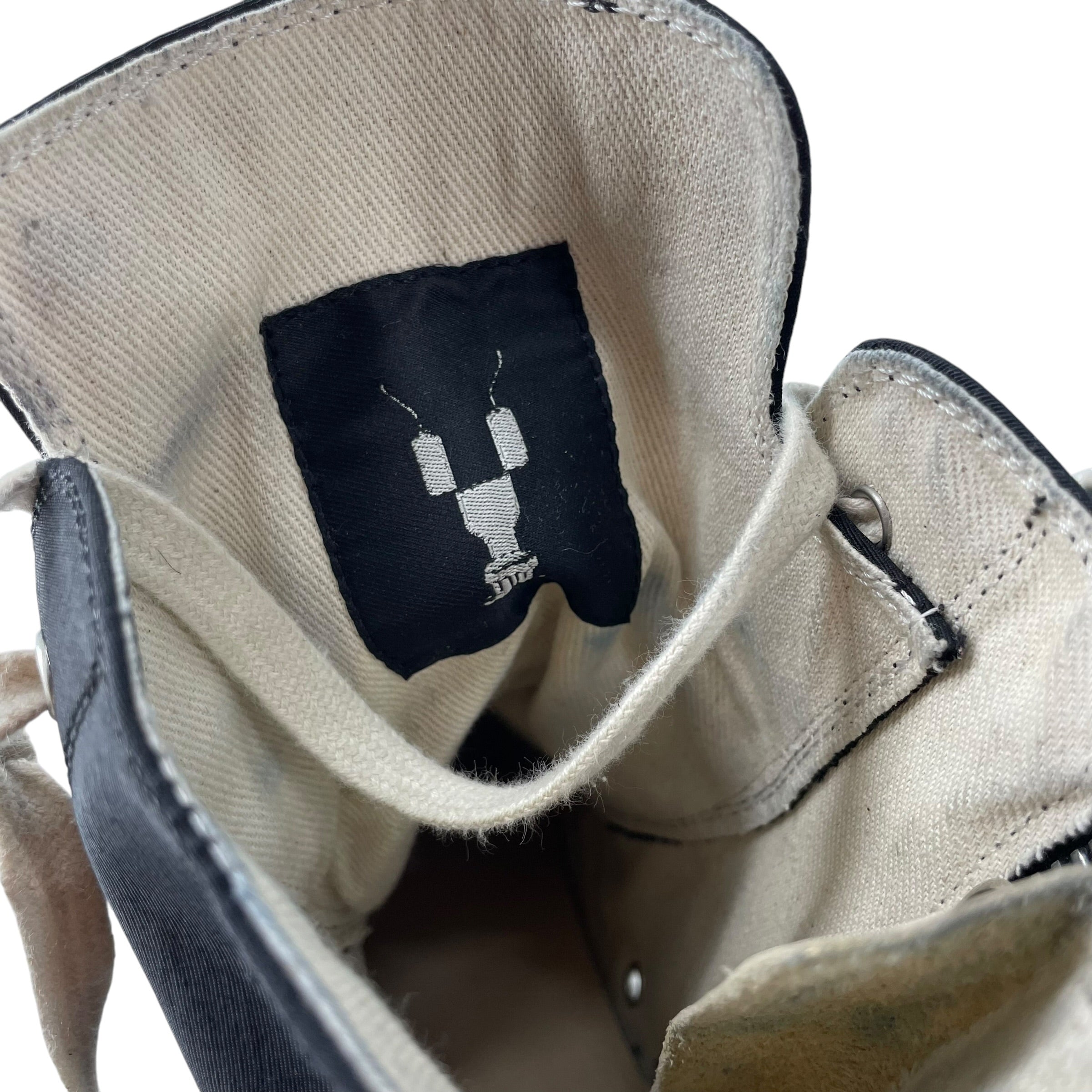 Rick Owens/Hi-Sneakers/EU 43/Cotton/BLK/20641 PENTAGRAM DOUBLE BUMBER view 5