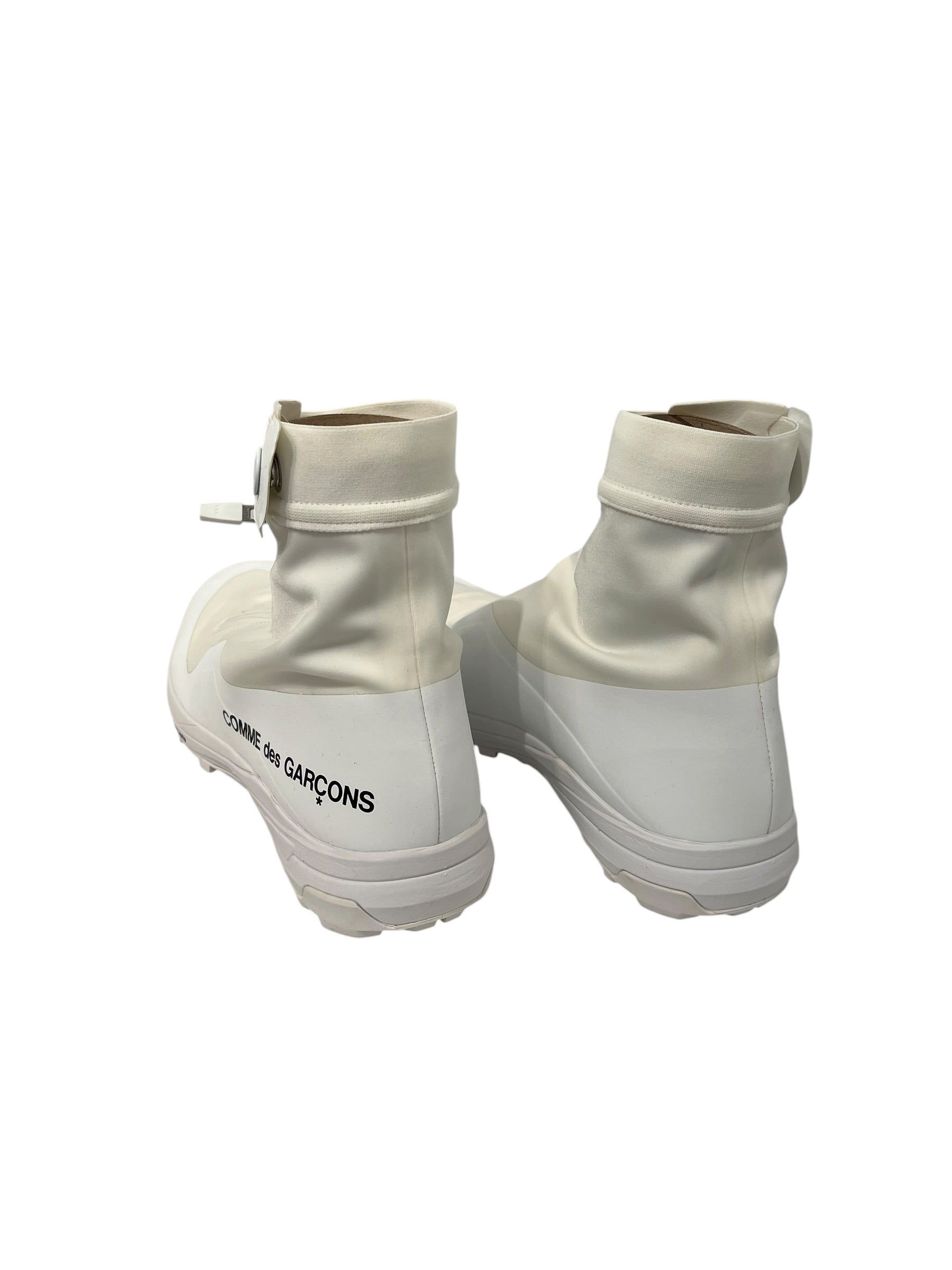 salomon/COMME des GARCONS/Hi-Sneakers/US 9.5/WHT/ZIP UP SNAP CLOSURE view 2