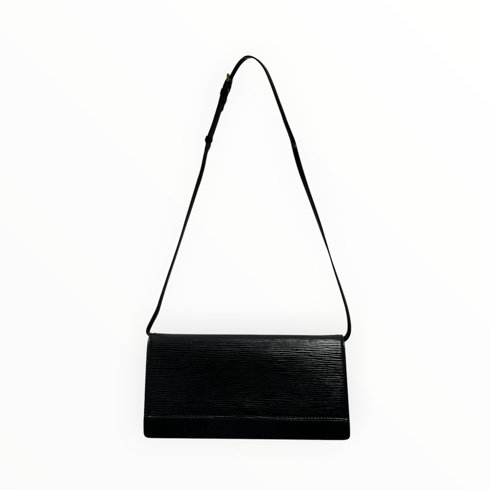 LOUIS VUITTON/Hand Bag/Leather/BLK/VTG EPI LEATHER SHOULDER BAG view 1
