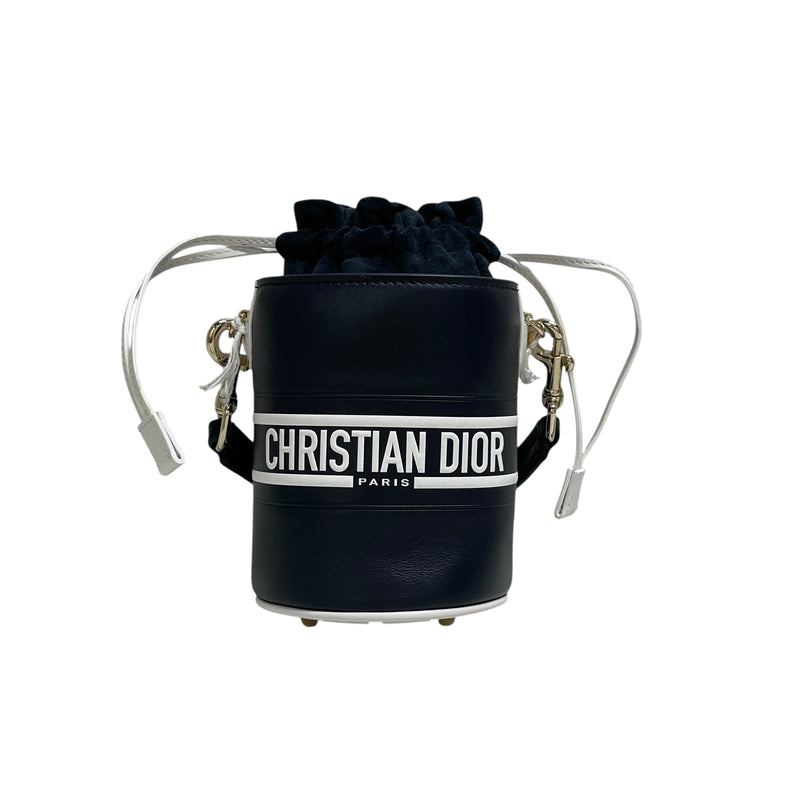 Christian Dior/Basket Bag/Graphic/Leather/NVY/VIBE MICRO BAG