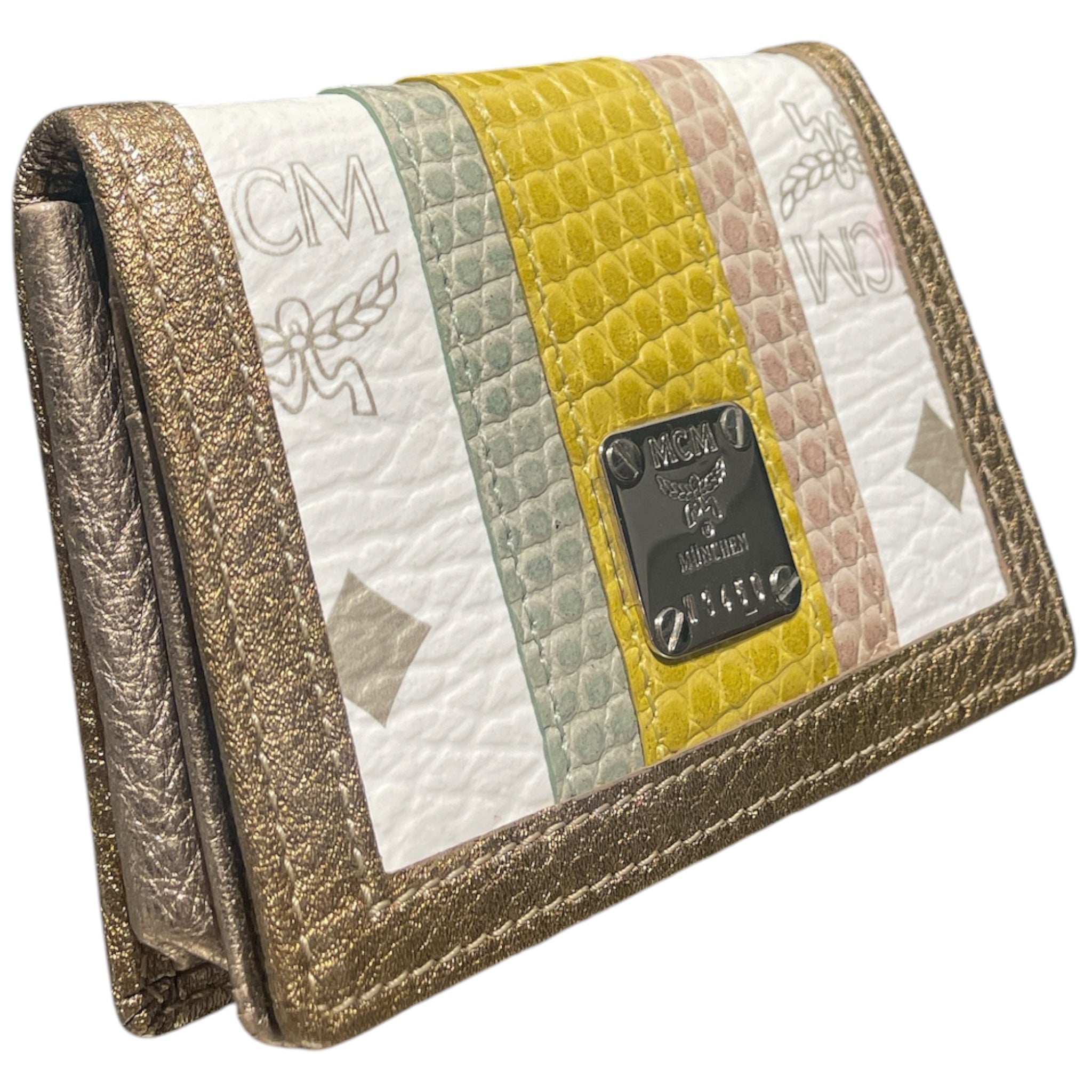 MCM/Bifold Wallet/Leather/MLT/L's/VISETOS STRIPED WALLET view 1