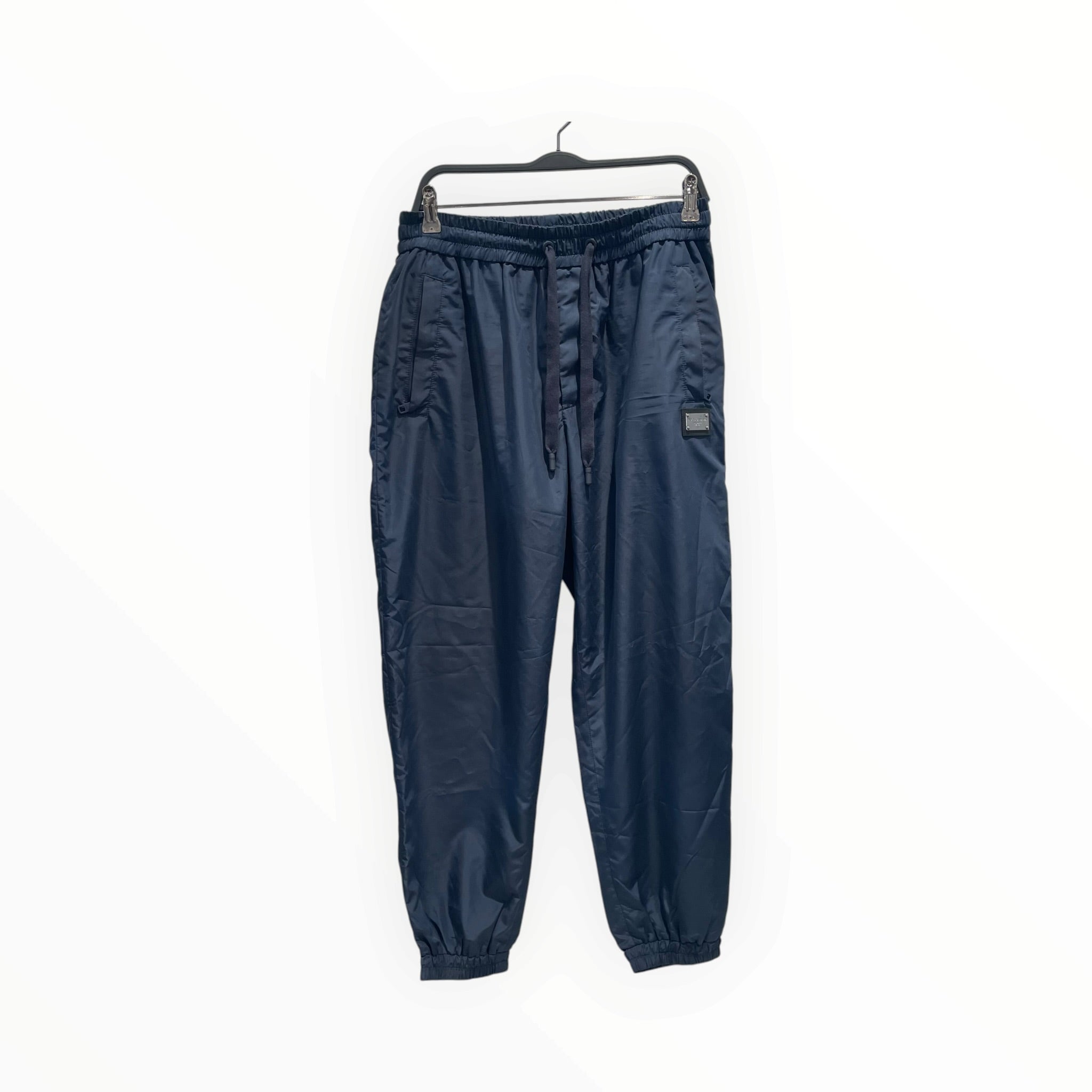 DOLCE&GABBANA/Pants/48/Nylon/NVY/LOGO PLAQUE view 1