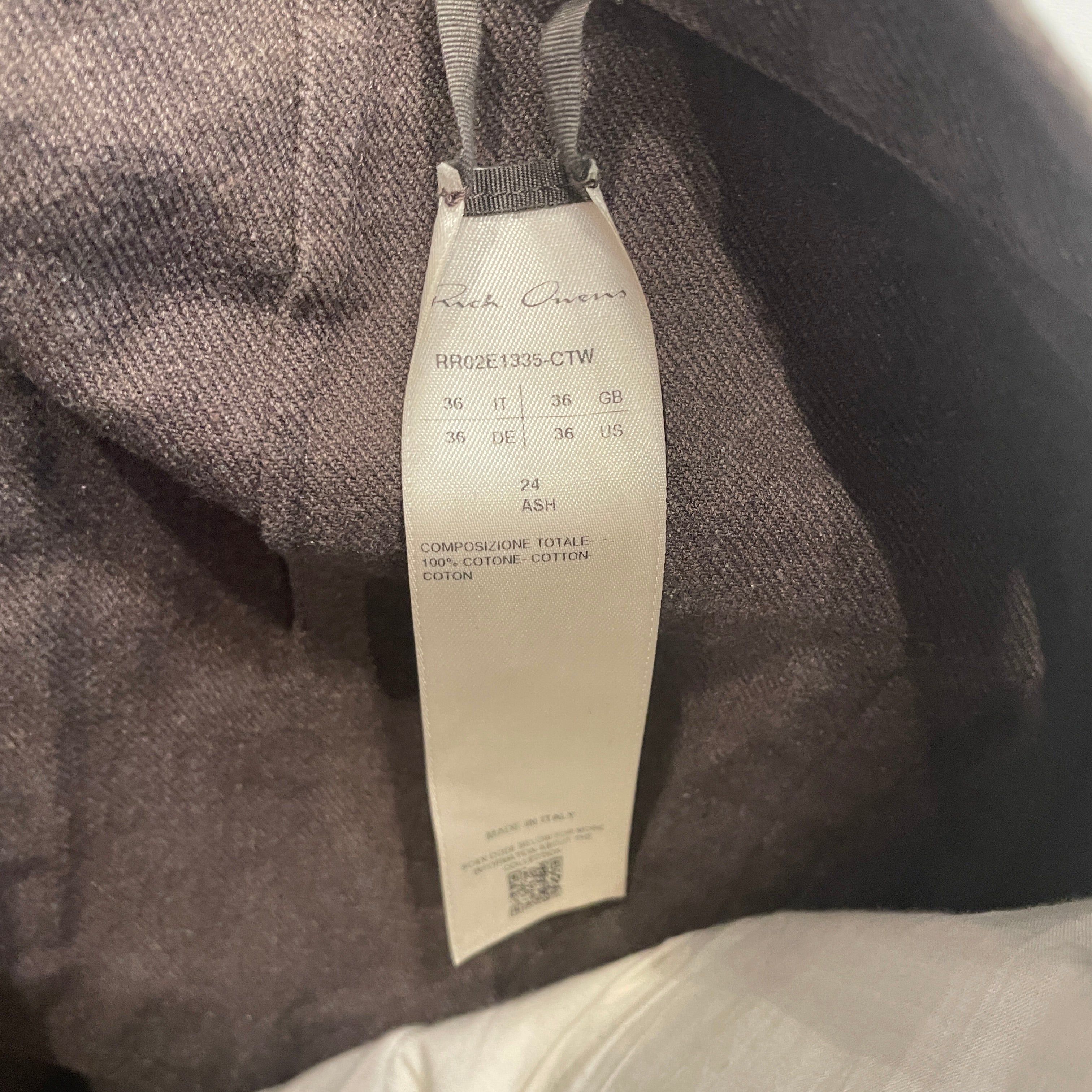 Rick Owens/Bootcut Pants/36/Cotton/BRW/BOLAN BOOTCUT PANTS view 4