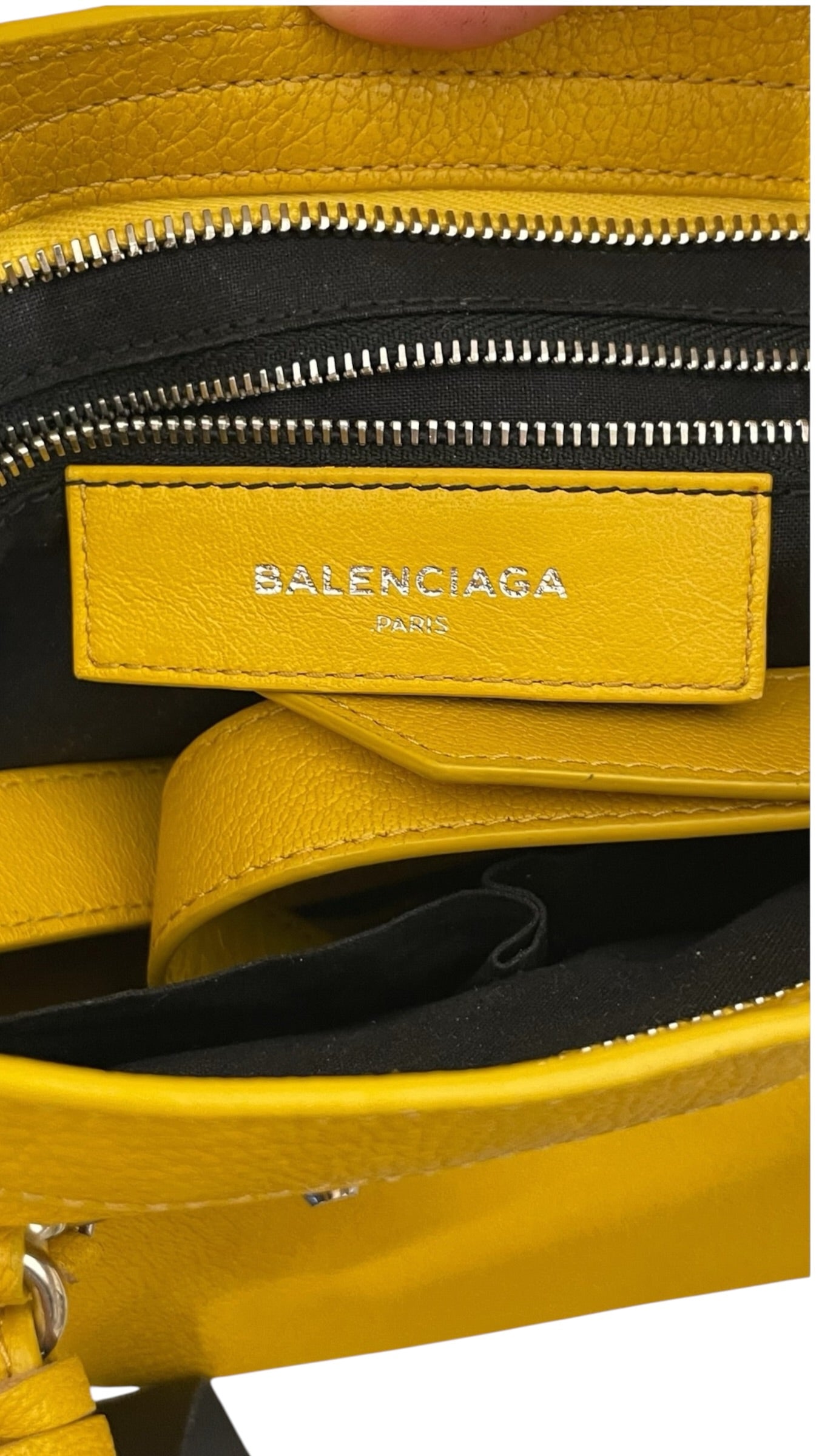 BALENCIAGA/Cross Body Bag/Leather/YEL/CITY BAG view 3