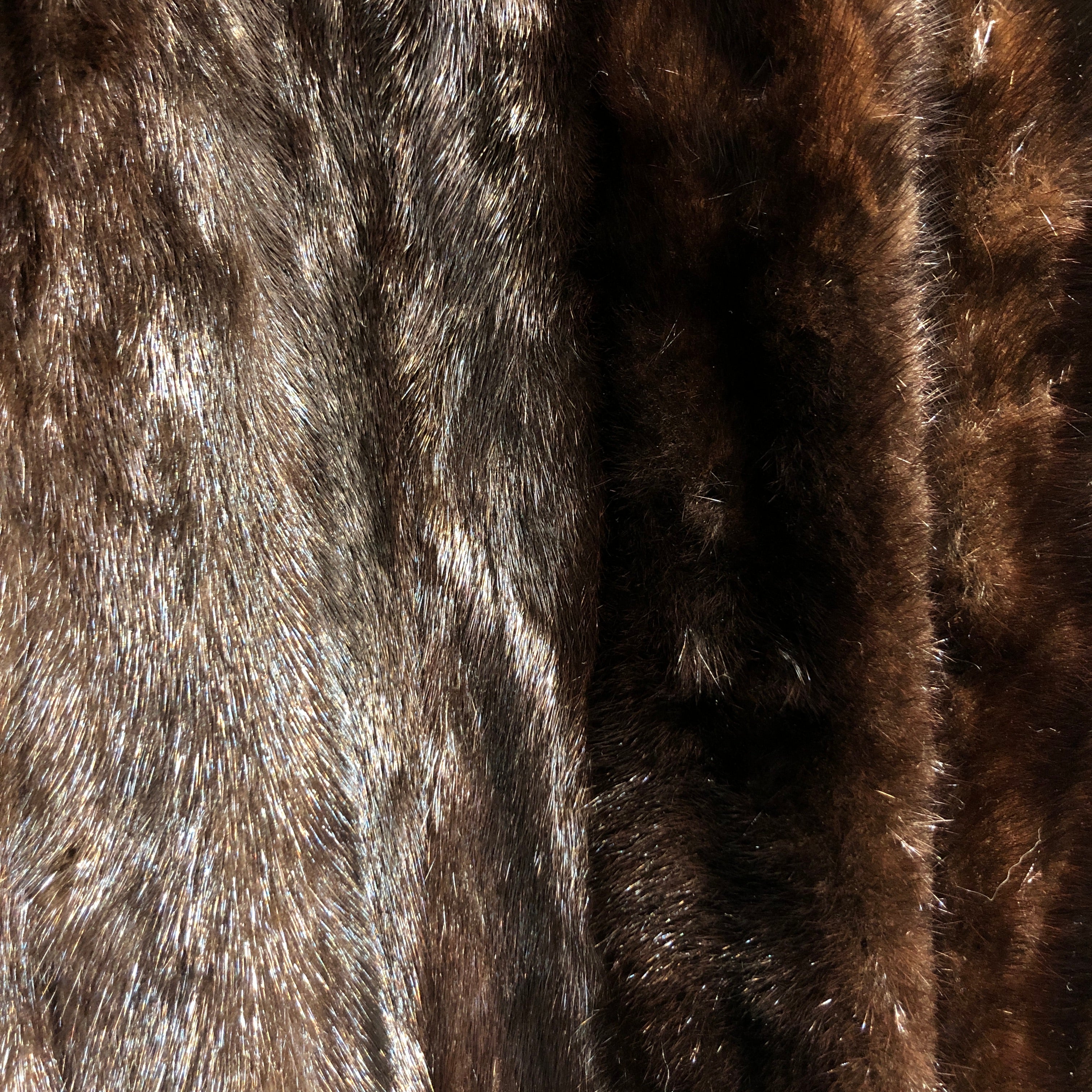 Vintage/Coat/Fur/BRW/SWANSONS long dark brown view 3