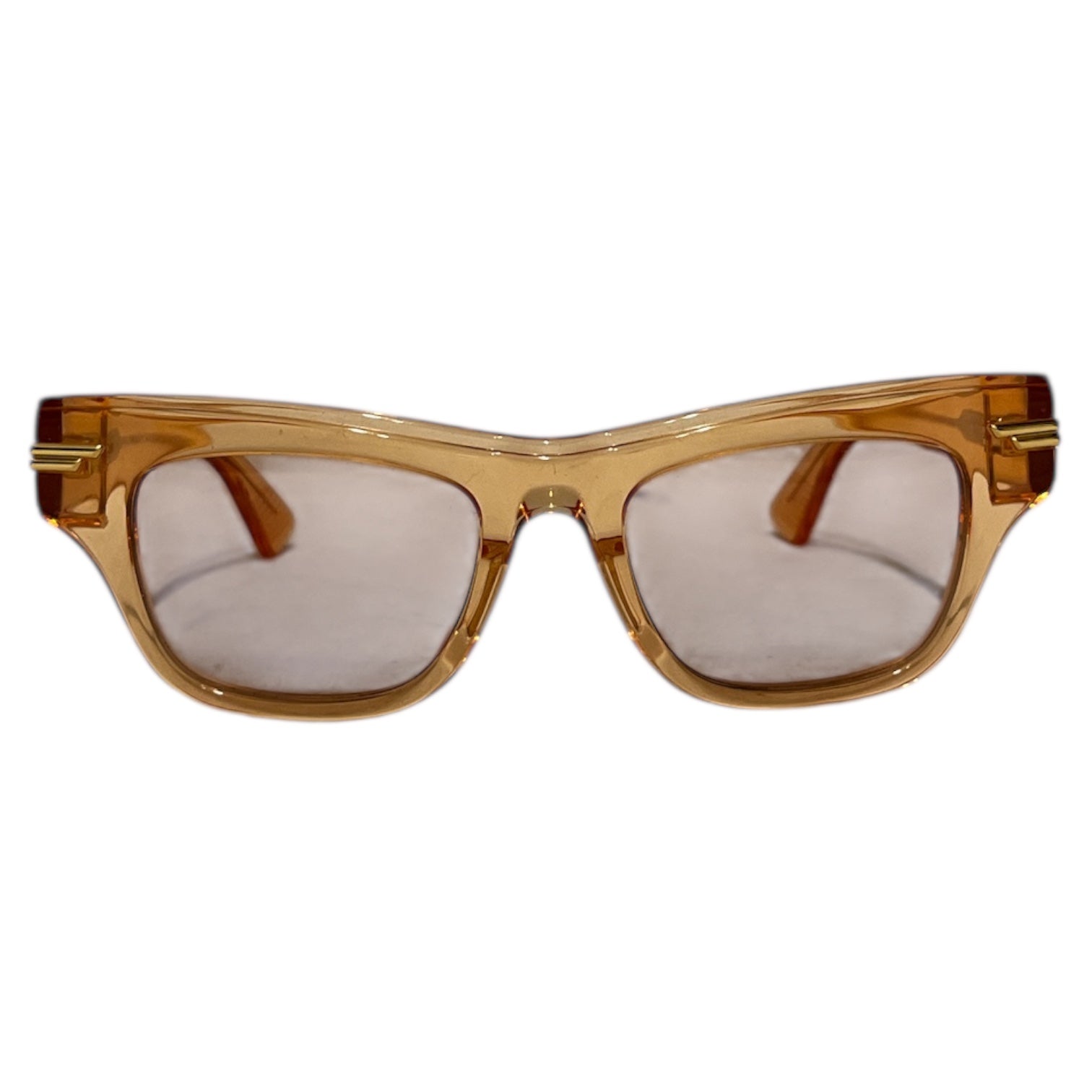 BOTTEGA VENETA/Sunglasses/Celluloid/ORN/orange cat view 1