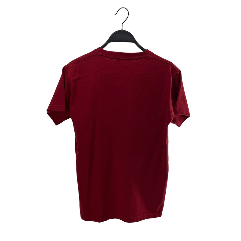 BALENCIAGA/T-Shirt/S/Cotton/RED/LOGO DOUBLE B