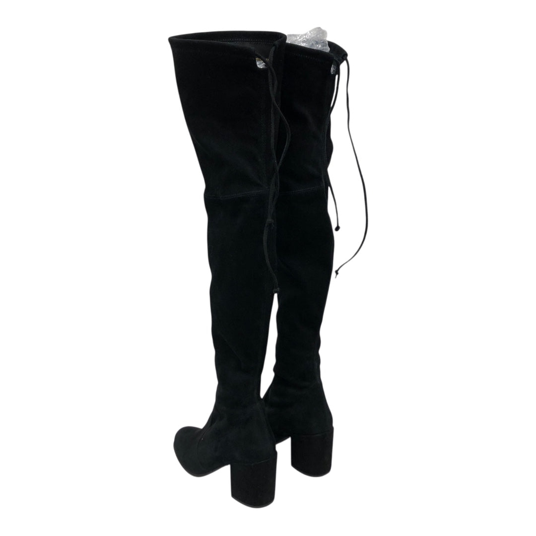STUART WEITZMAN/Long Boots/US 7/Suede/BLK/Over The Knee view 2