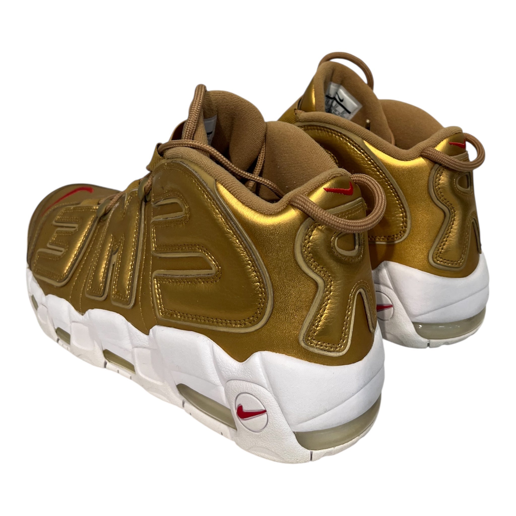 NIKE/Supreme/Hi-Sneakers/US 13/Faux Leather/GLD/U-Tip/902290-700 more uptempo gold view 2