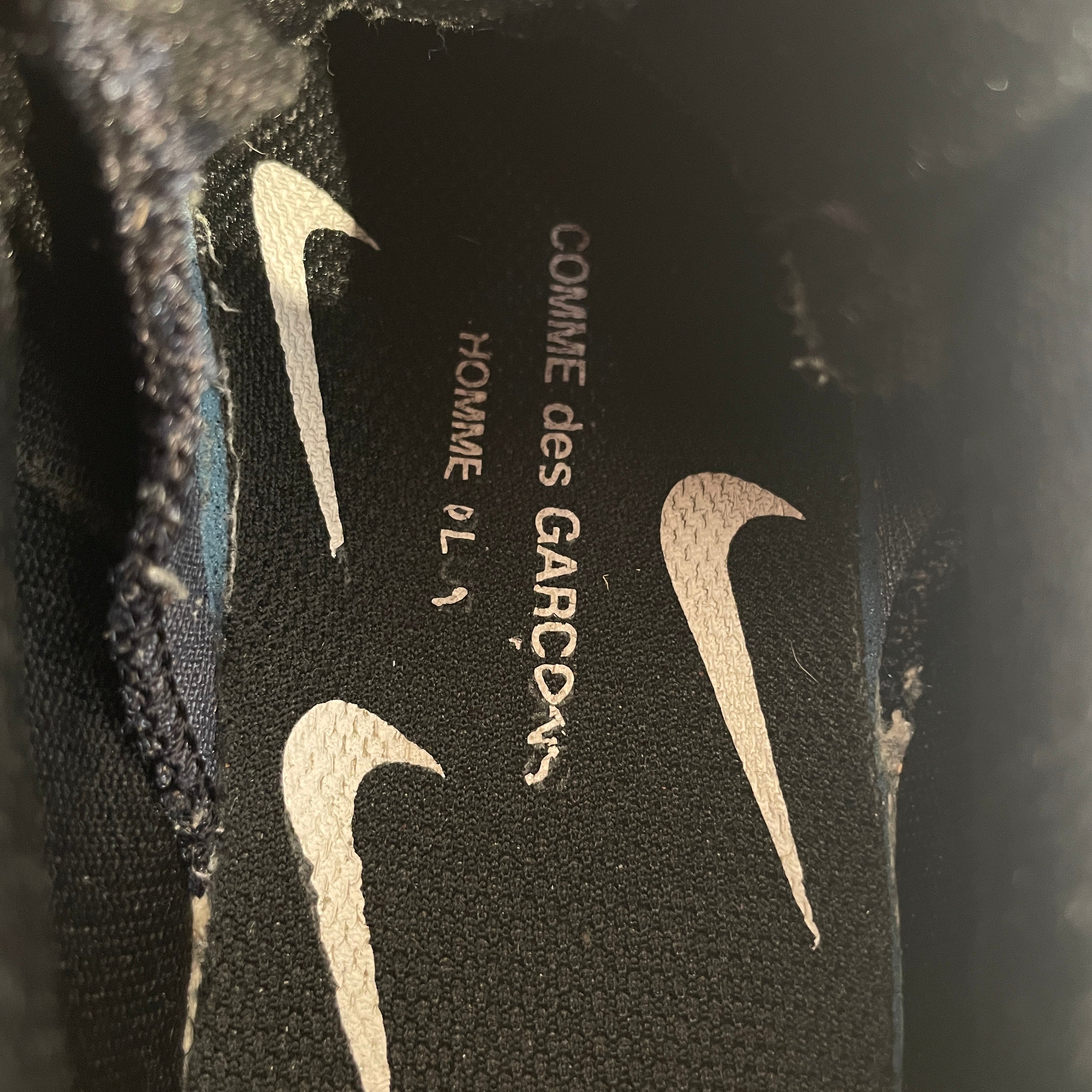 NIKE/COMME des GARCONS/Low-Sneakers/US 7/Cotton/BLK/Air Max 95 X CDG view 3