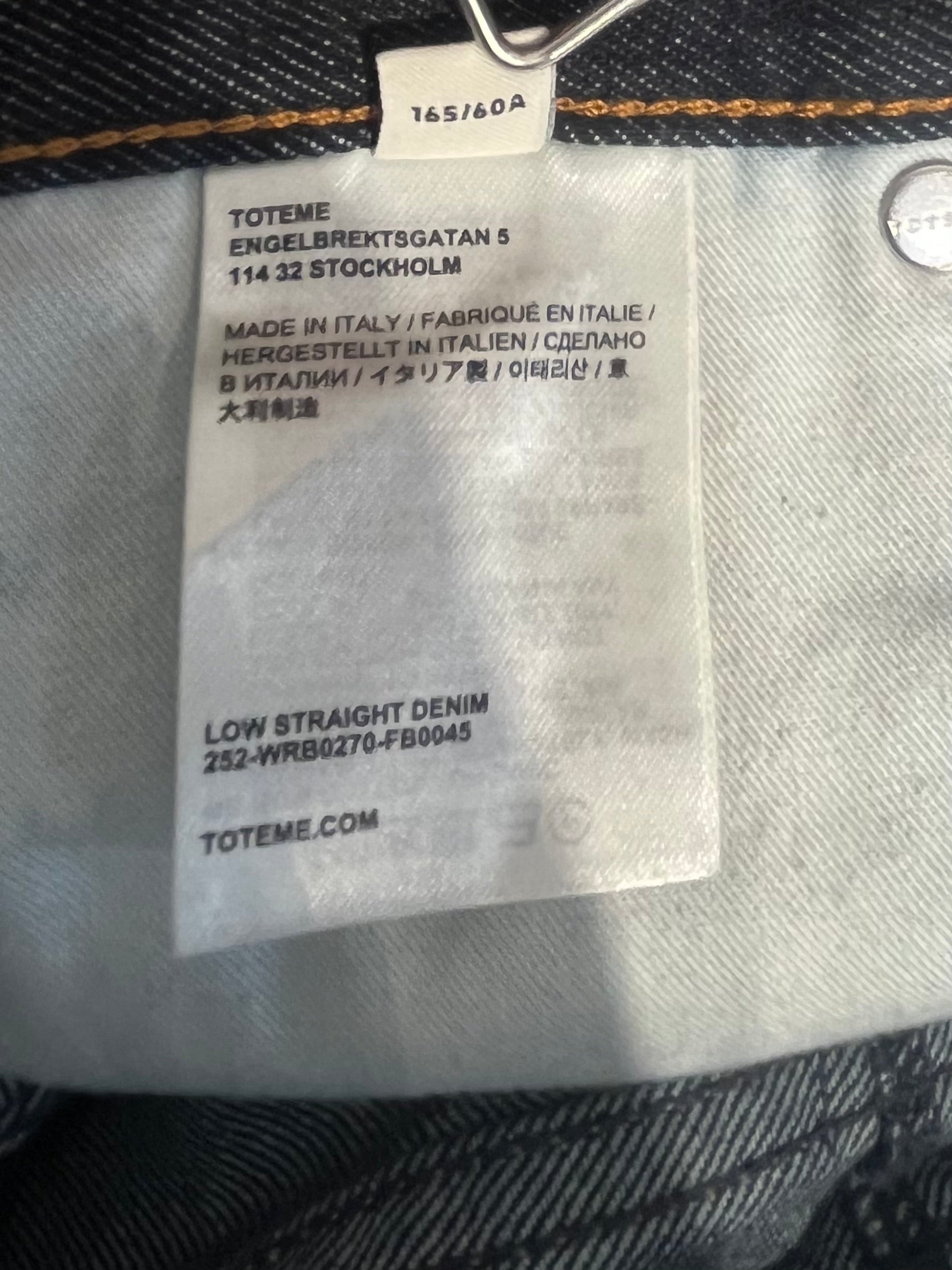 TOTEME/Straight Pants/24/Cotton/NVY/24/32-RAW DENIM WASH view 5