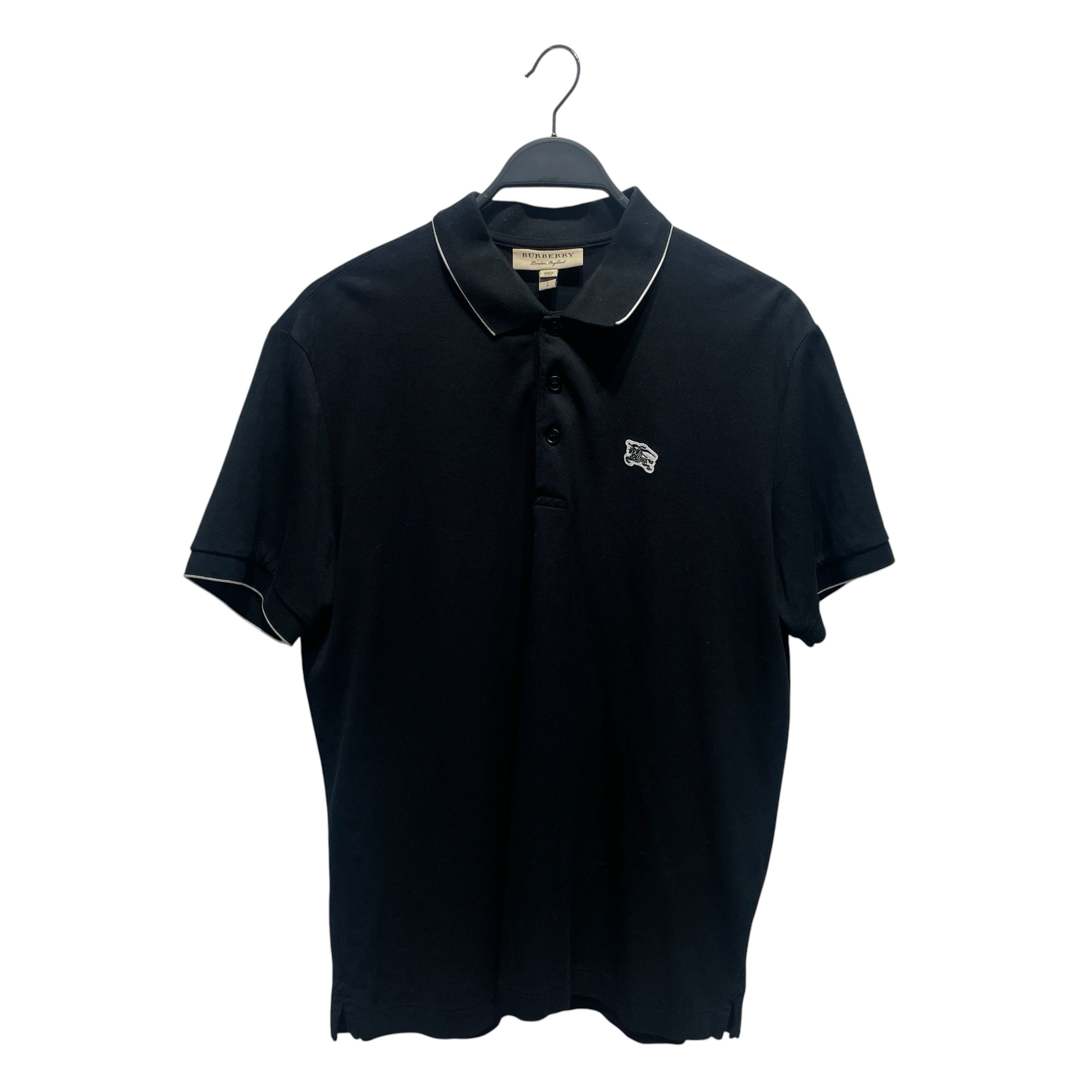 BURBERRY/Polo Shirt/L/Cotton/BLK/ view 1