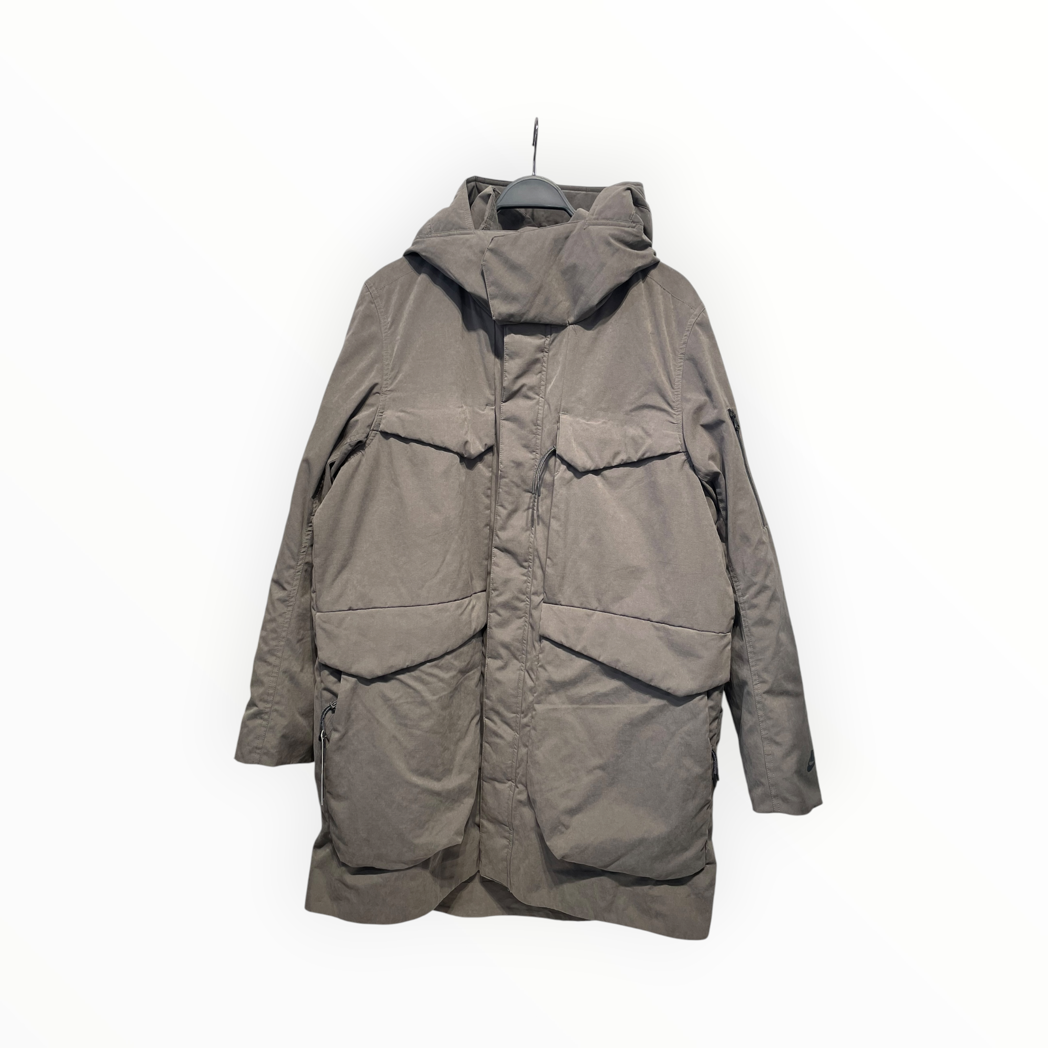 NIKE/Mod Parka/L/Cotton/GRN/long parka view 1