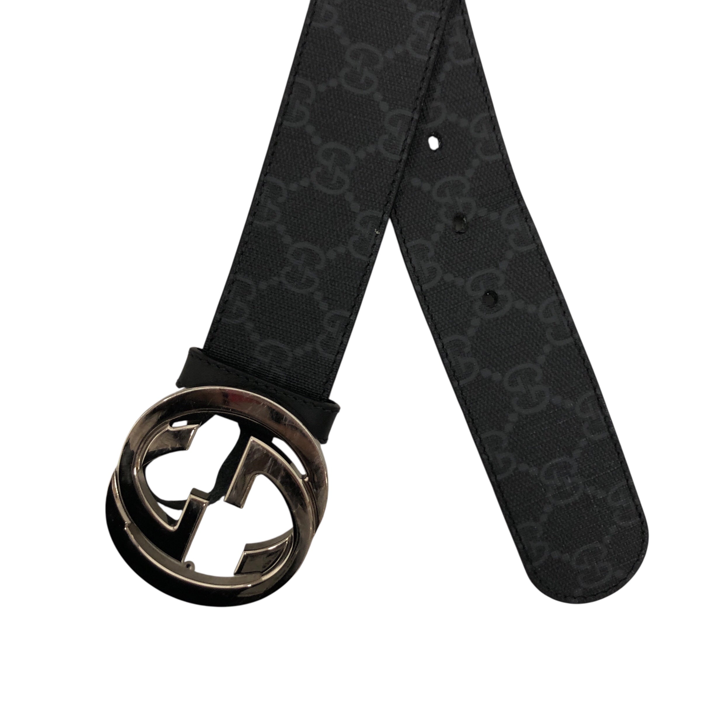GUCCI/Belt/Monogram/BLK/M's/32 view 2
