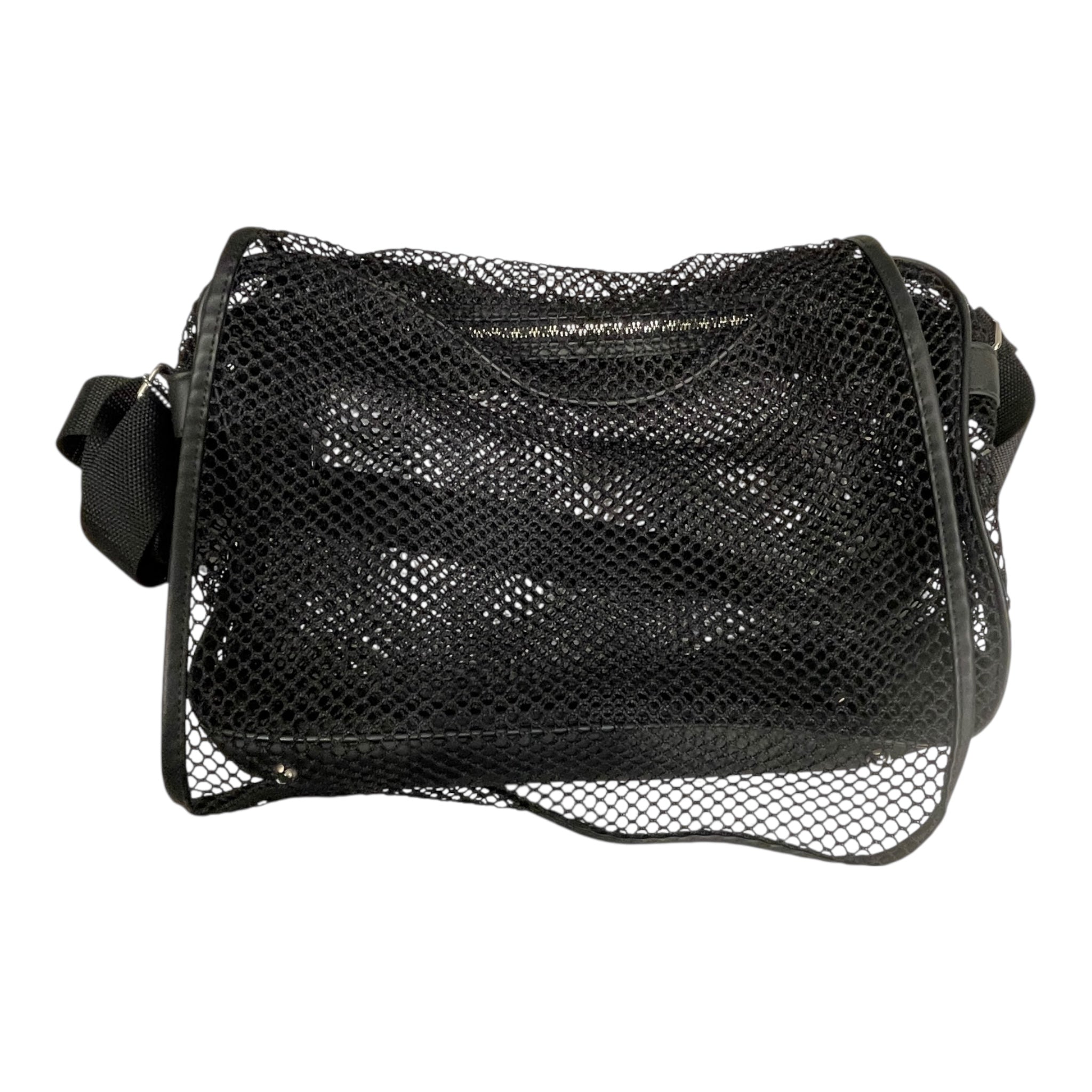 Jean Paul Gaultier/Cross Body Bag/OS/Cotton/BLK/MESH BAG W NAME TAG view 1