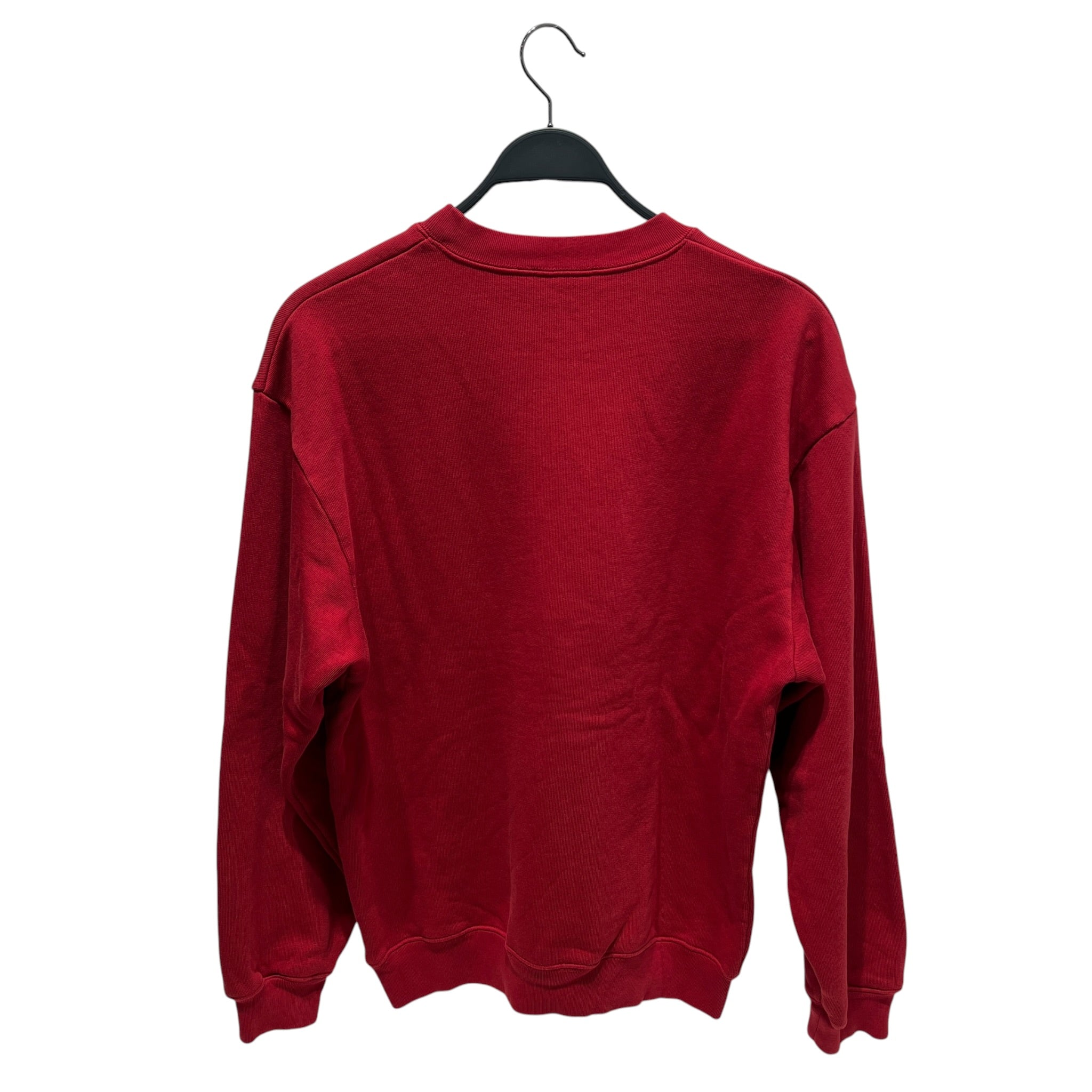 BALENCIAGA/Sweatshirt/S/Cotton/RED/mini logo crewneck view 2