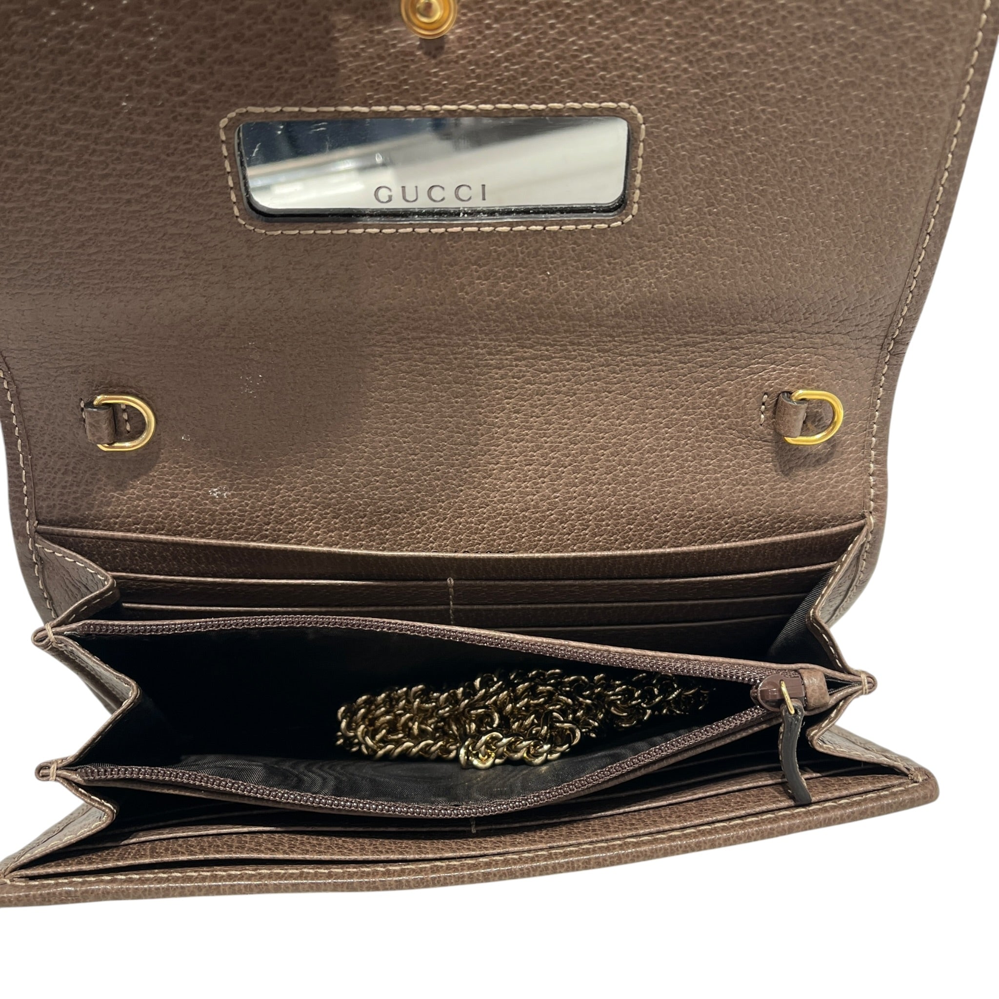 GUCCI/Wallet/Monogram/Cotton/BEG/gg ophidia chain wallet view 4
