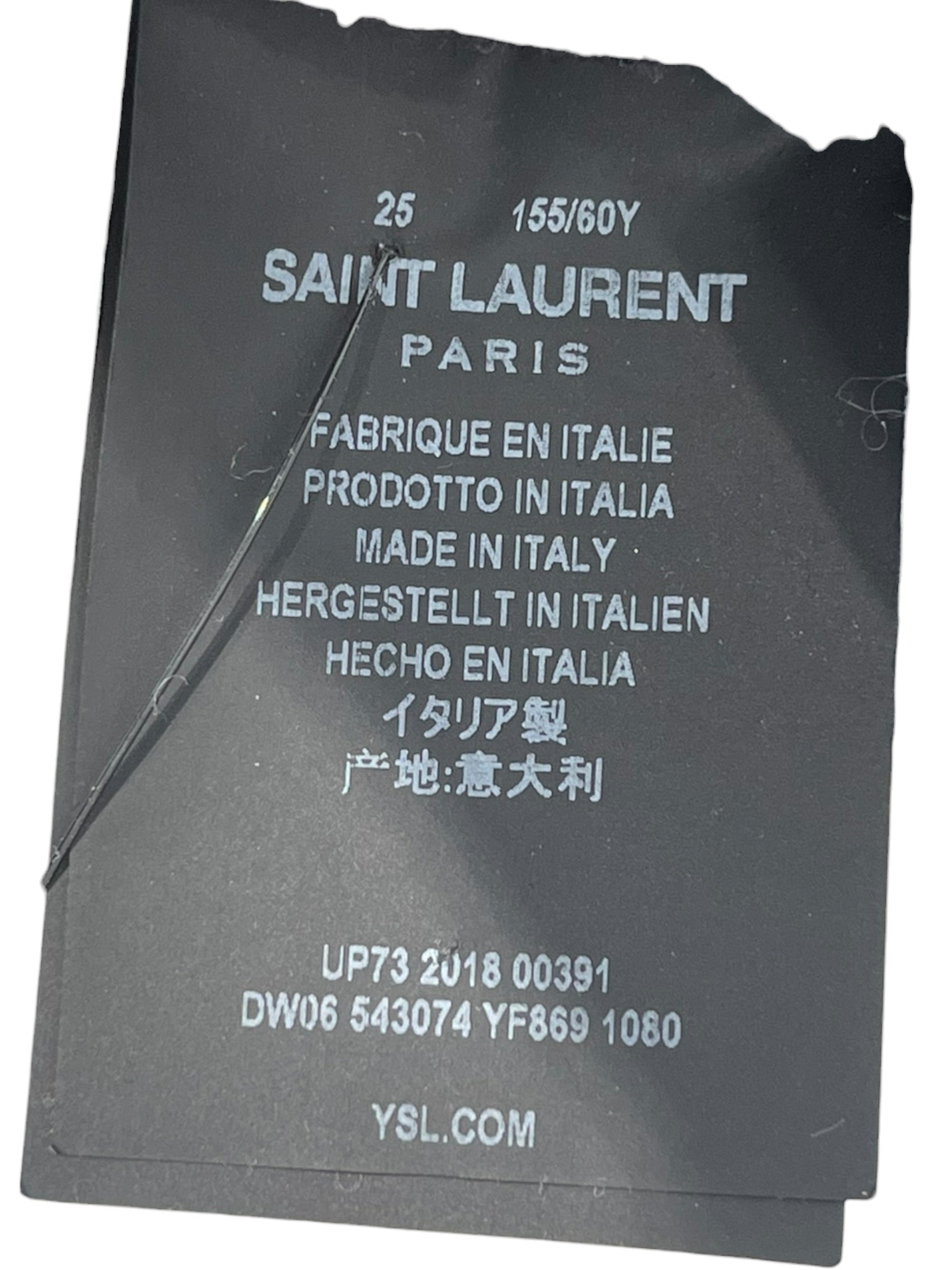 SAINT LAURENT/Pants/27/Denim/BLK/d25 w/bc-lw view 4