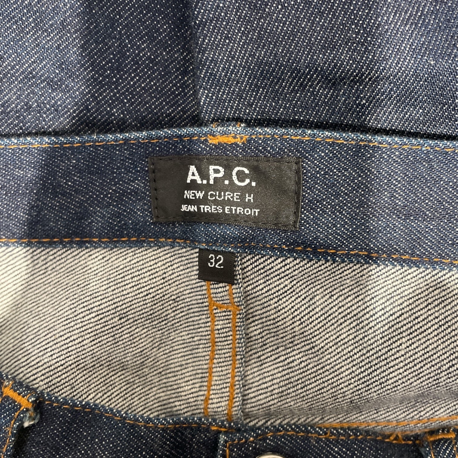 A.P.C./Straight Pants/32/Denim/NVY/Button Fly/New Cure H Selvedge view 3