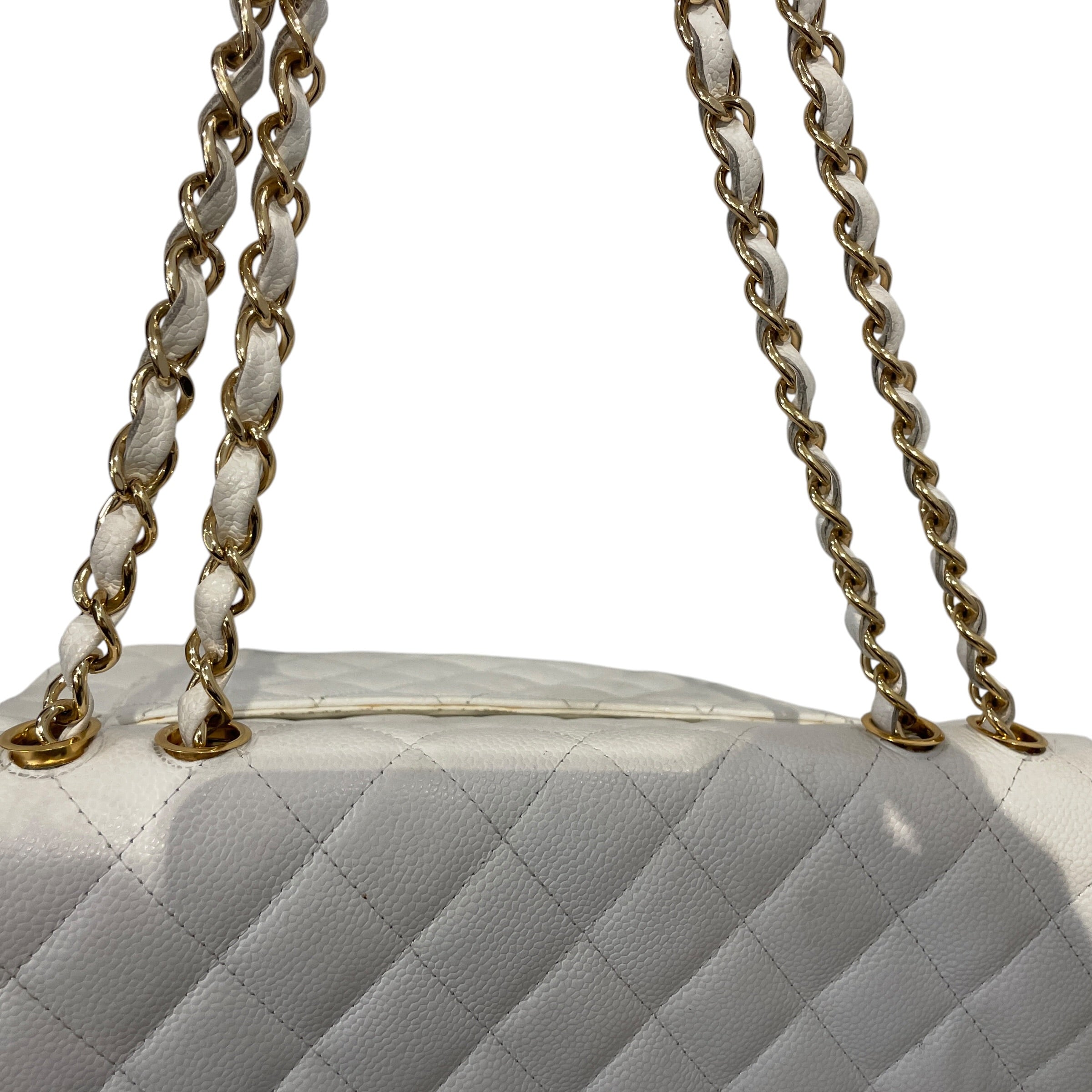 CHANEL/Hand Bag/Leather/WHT/quilted single flap rq76b48 view 4