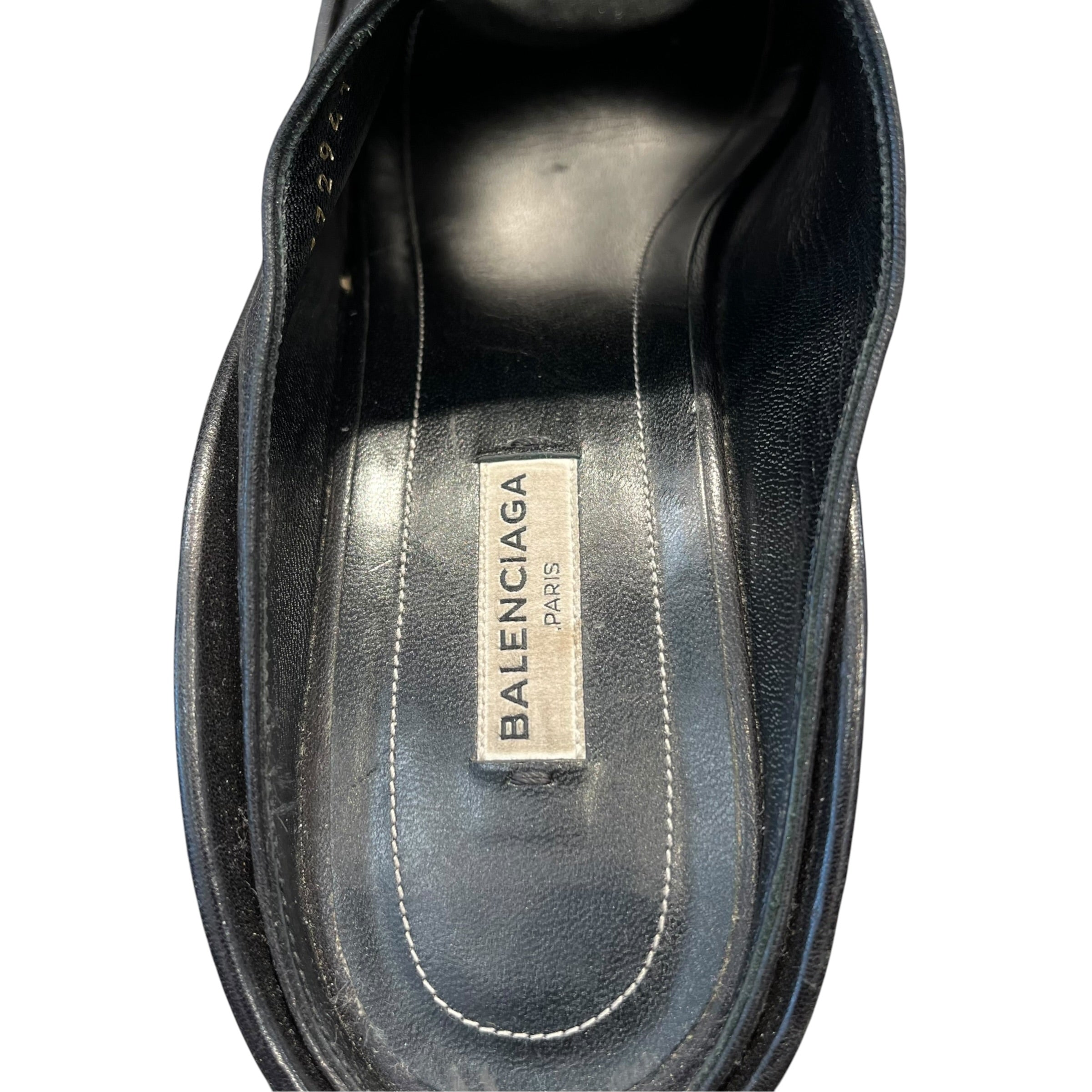 BALENCIAGA/Heels/EU 40.5/Leather/BLK/ view 5