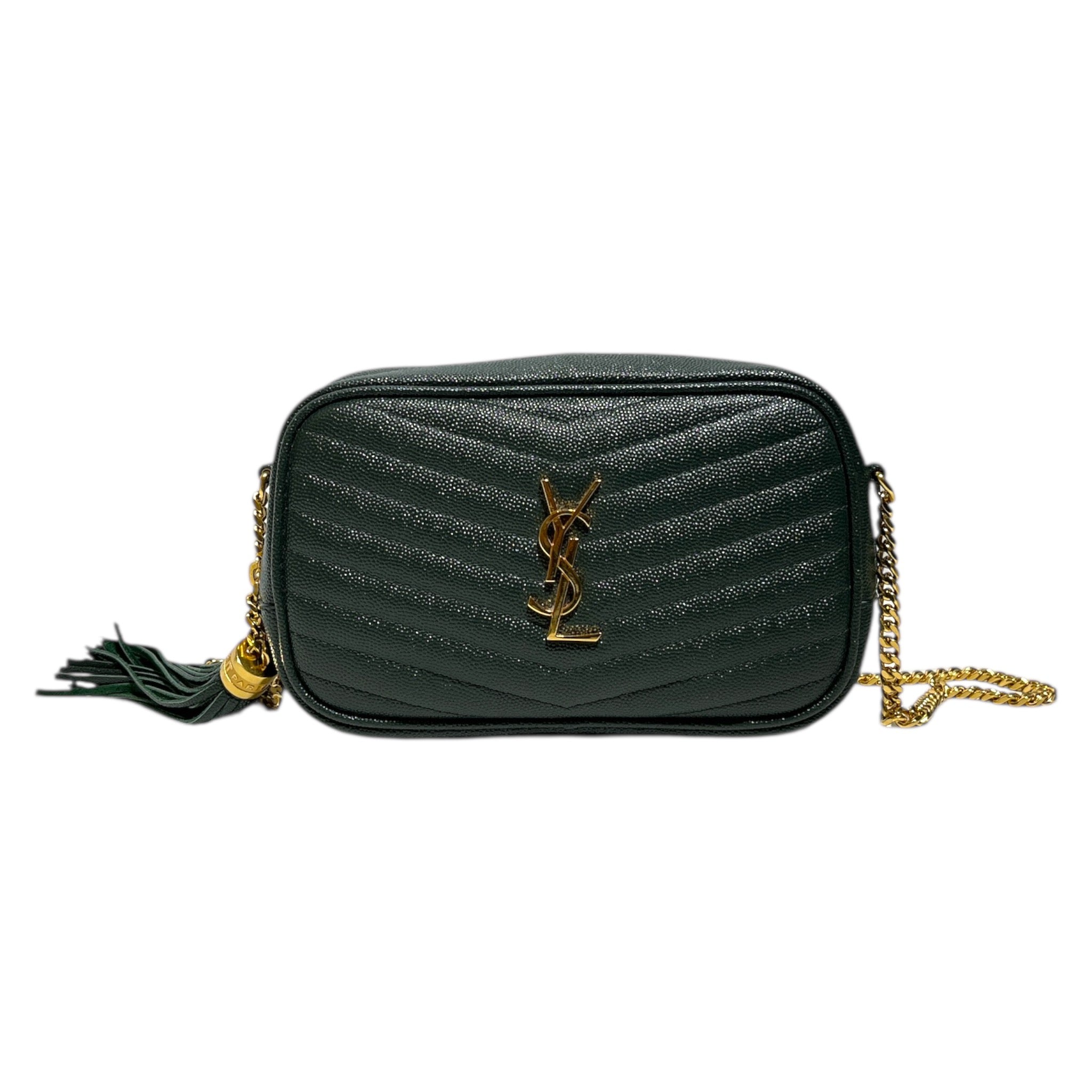 YVES SAINT LAURENT/Cross Body Bag/Leather/GRN/ view 1