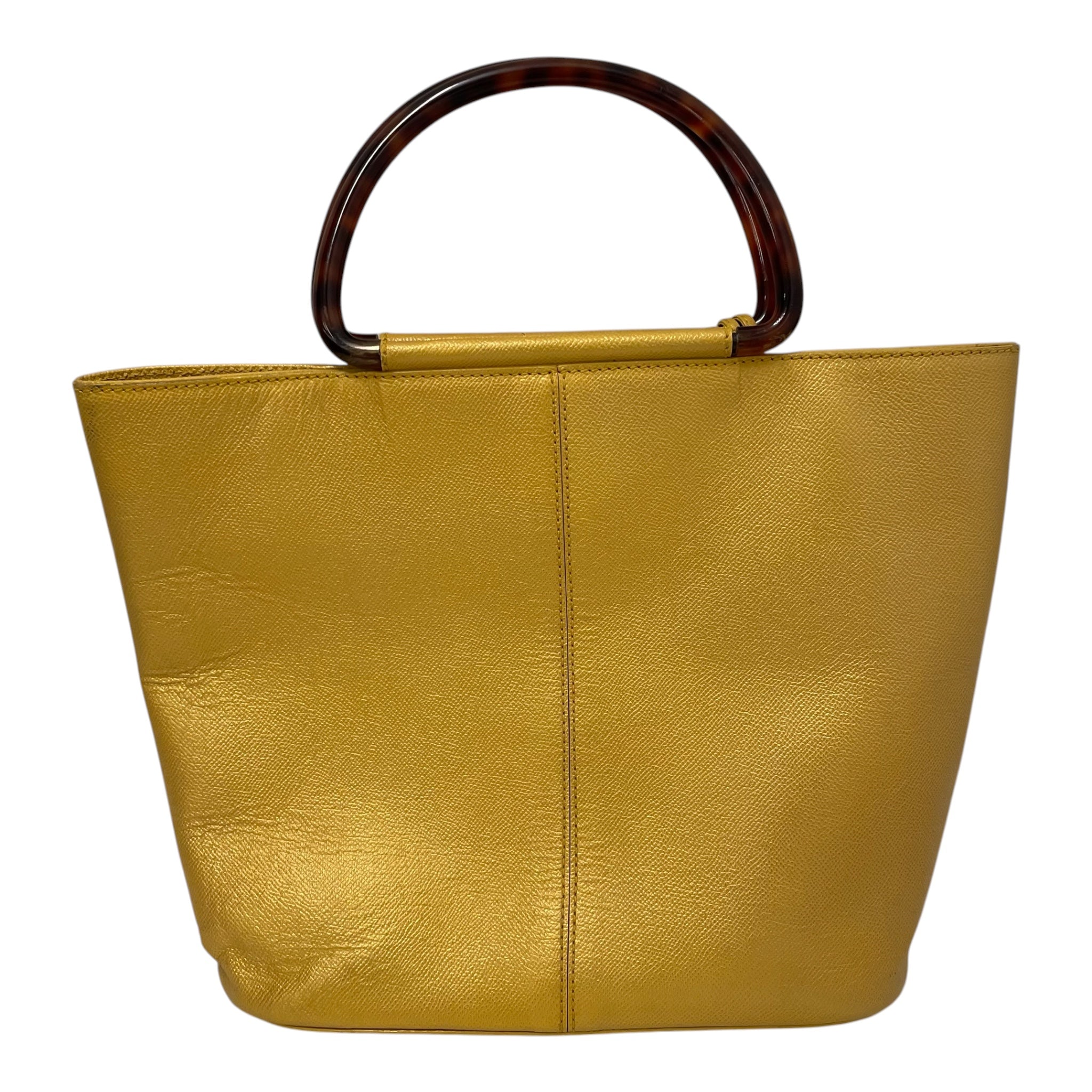 CHANEL/Tote Bag/Leather/GLD/TORTOISE HANDLES view 2