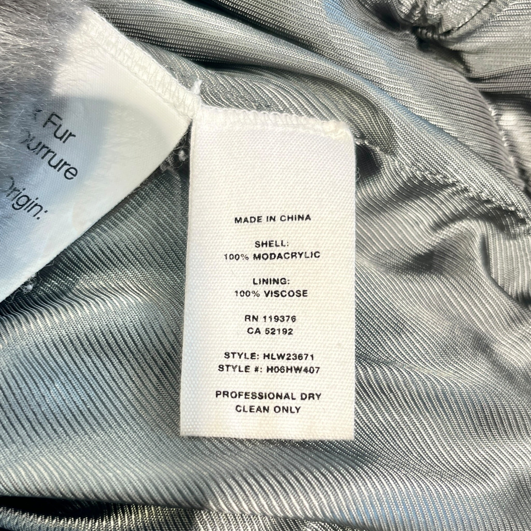 Helmut Lang/Coat/L/GRY/Single Breasted/Faux Fur Jacket view 4