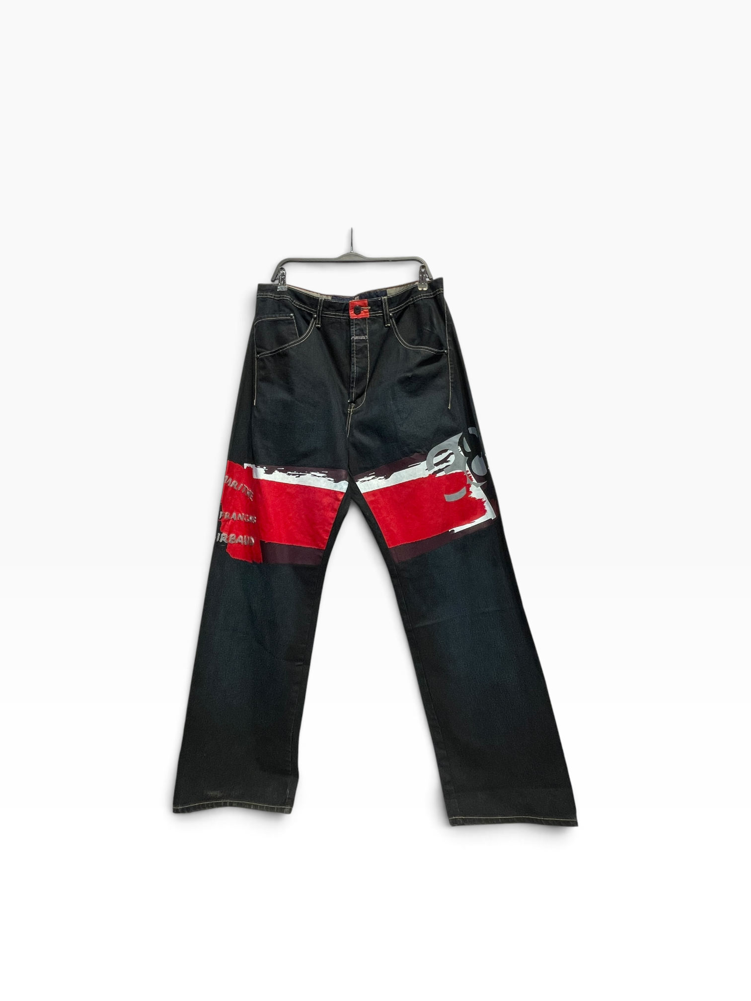 MARITHE FRANCOIS GIRBAUD/Straight Pants/36/Denim/WHT/38 view 1