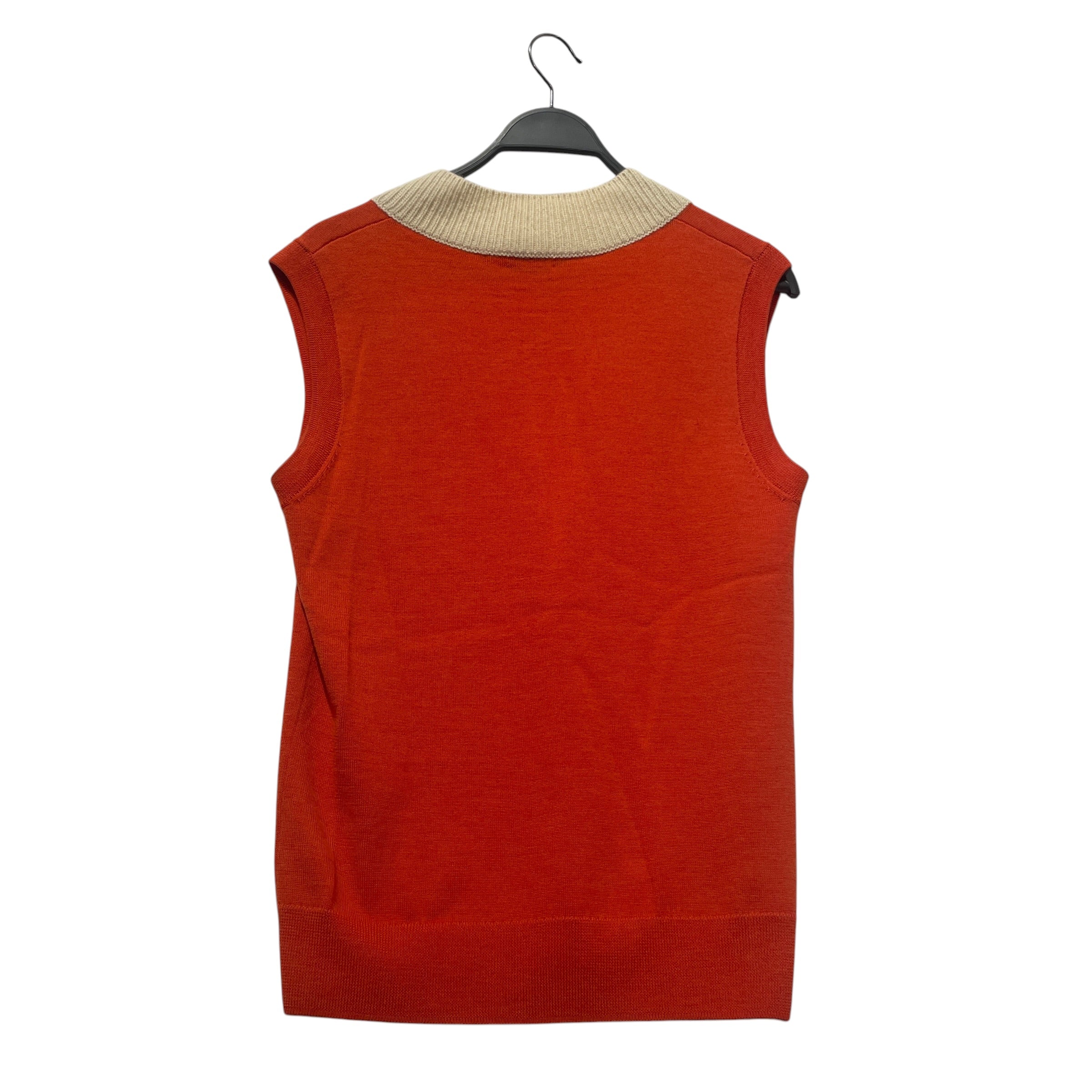 DRIES VAN NOTEN/Tops/S/Cotton/ORN/Knitted V-Neck Vest view 3