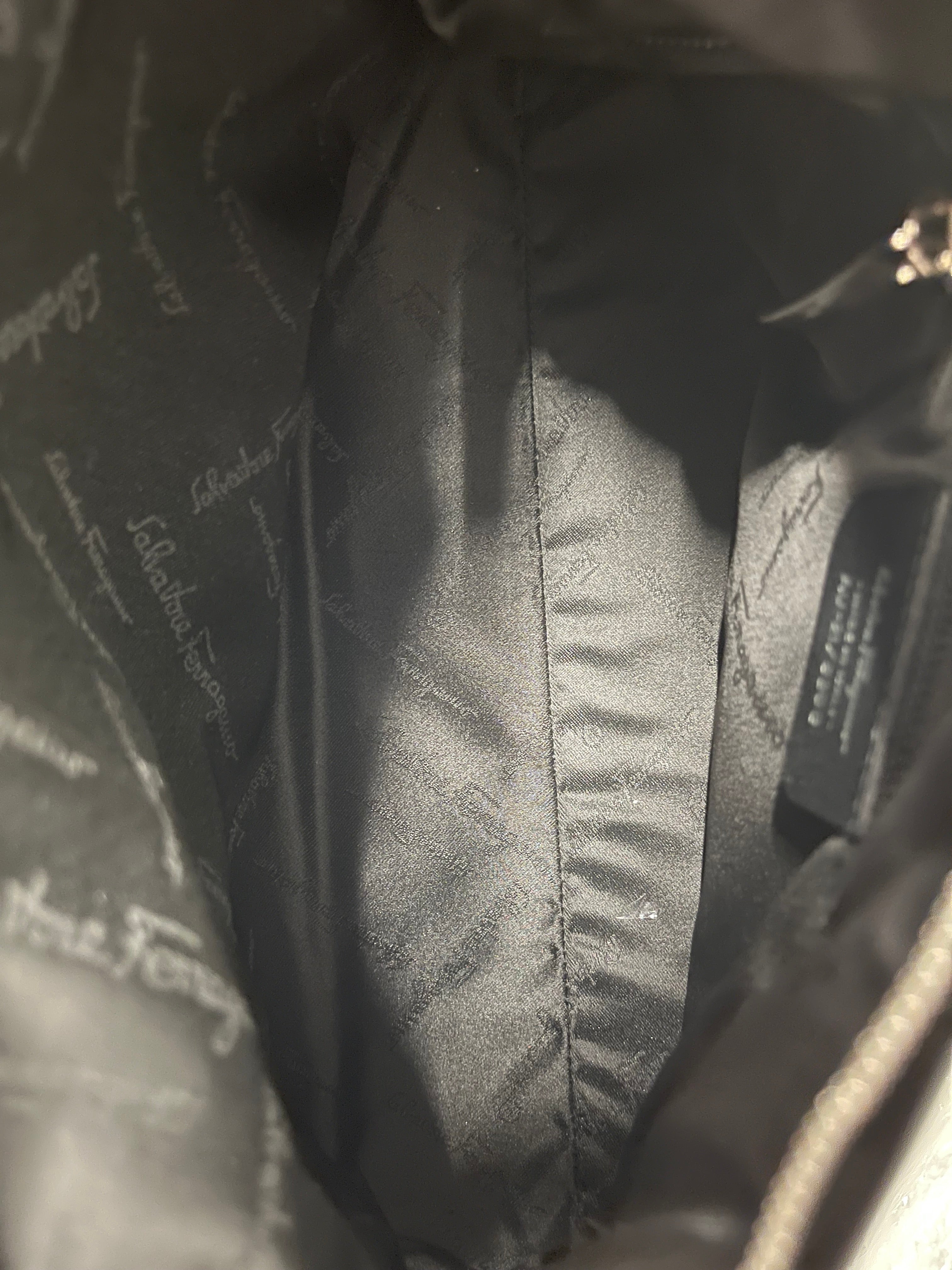 Salvatore Ferragamo/Hand Bag/Polyester/BLK/LAYERED SHOULER BAG view 6