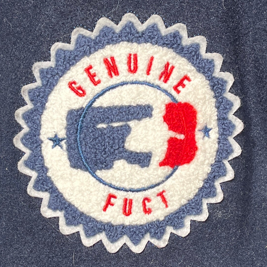FUCT/Baseball Jkt/L/Wool/NVY/Graphic/Varsity Wool Letterman Jacket view 3