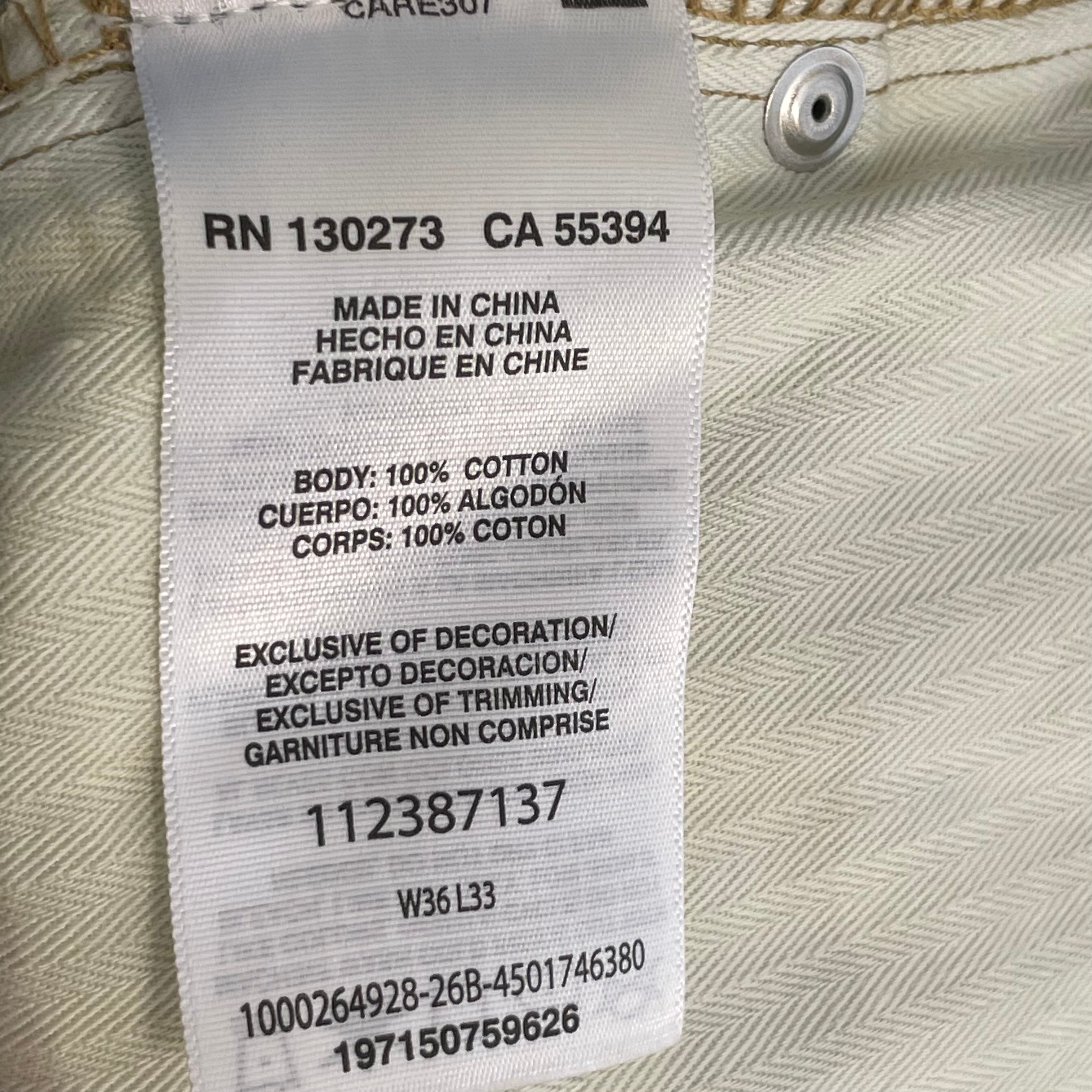 Lee/Feng Chen Wang/Pants/36/Cotton/BLU/light wash view 3
