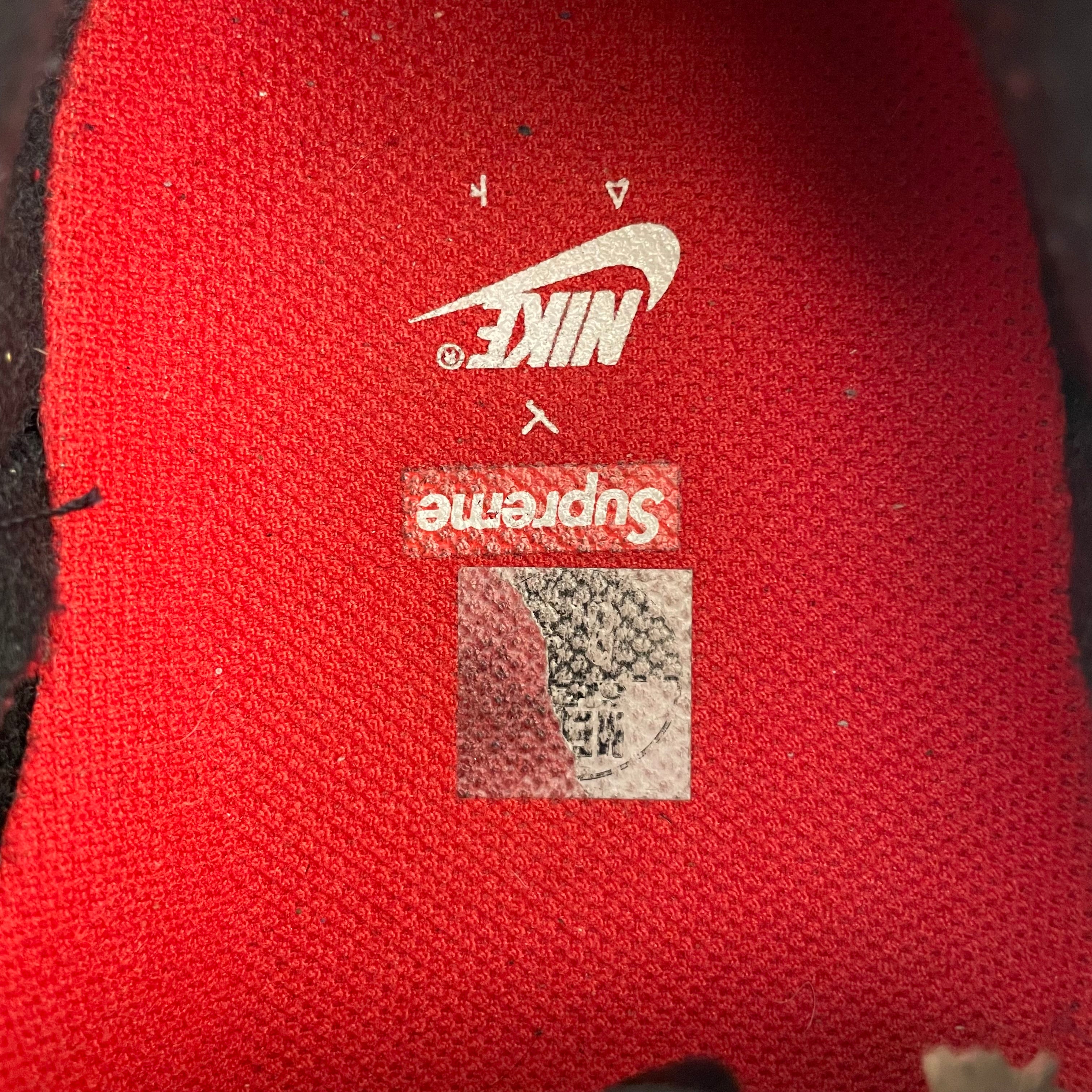 NIKE/Low-Sneakers/US 8.5/Leather/BLK/XSUPREME GREEN&RED view 9