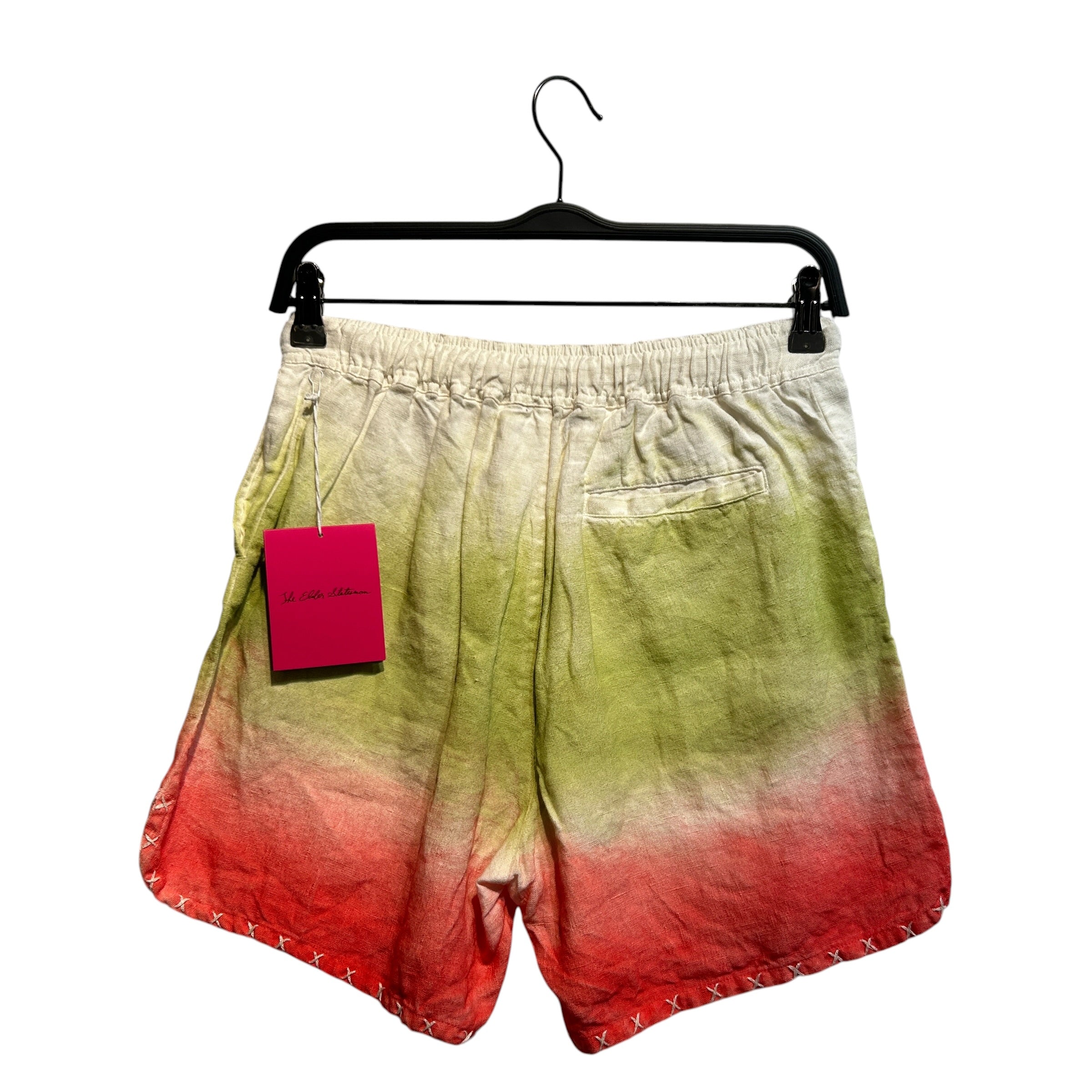The Elder Statesman/Shorts/S/Cotton/WHT/SULFUR GRADIENT WMNS view 2